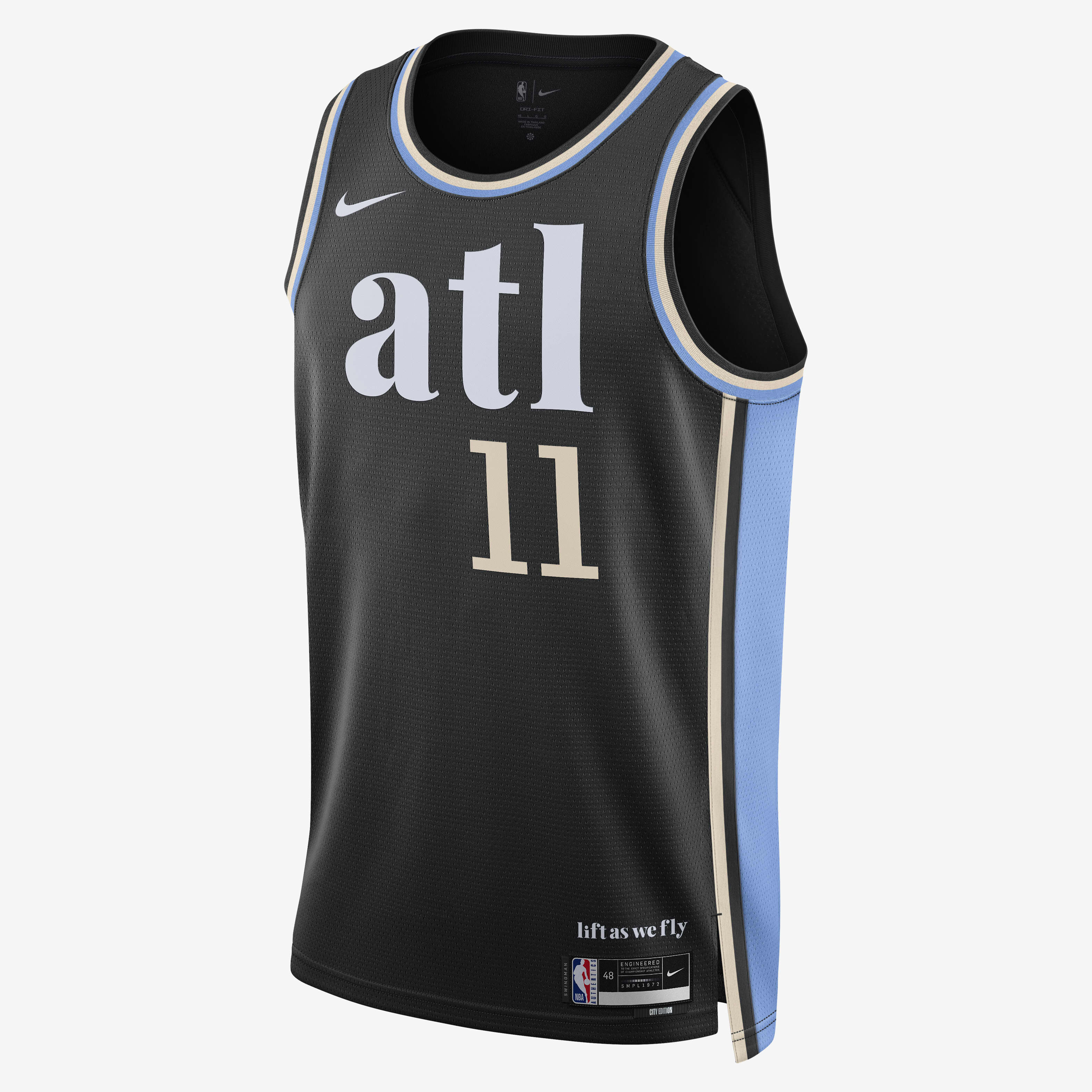 Men s NBA Trae Young Atlanta Hawks City Edition 2023 24 Dri FIT Swingman Jersey Black Nike in Kuwait SSS