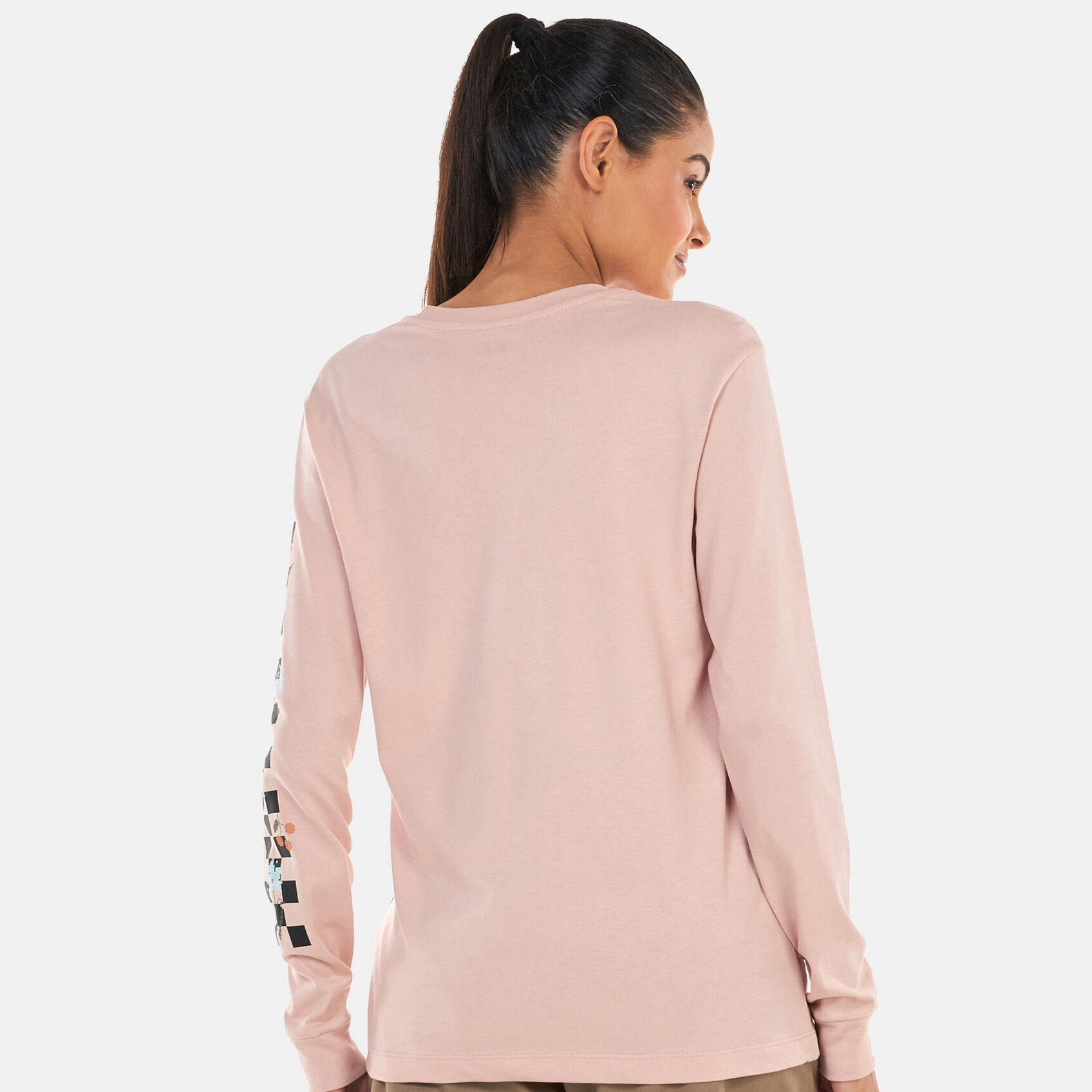 Vans pink long sleeve top 2025