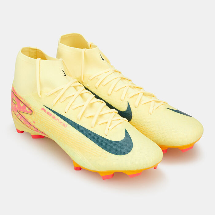 Nike Men's Kylian Mbappe Mercurial Superfly 10 Academy Multi Ground Football Shoes Yellow image number 1