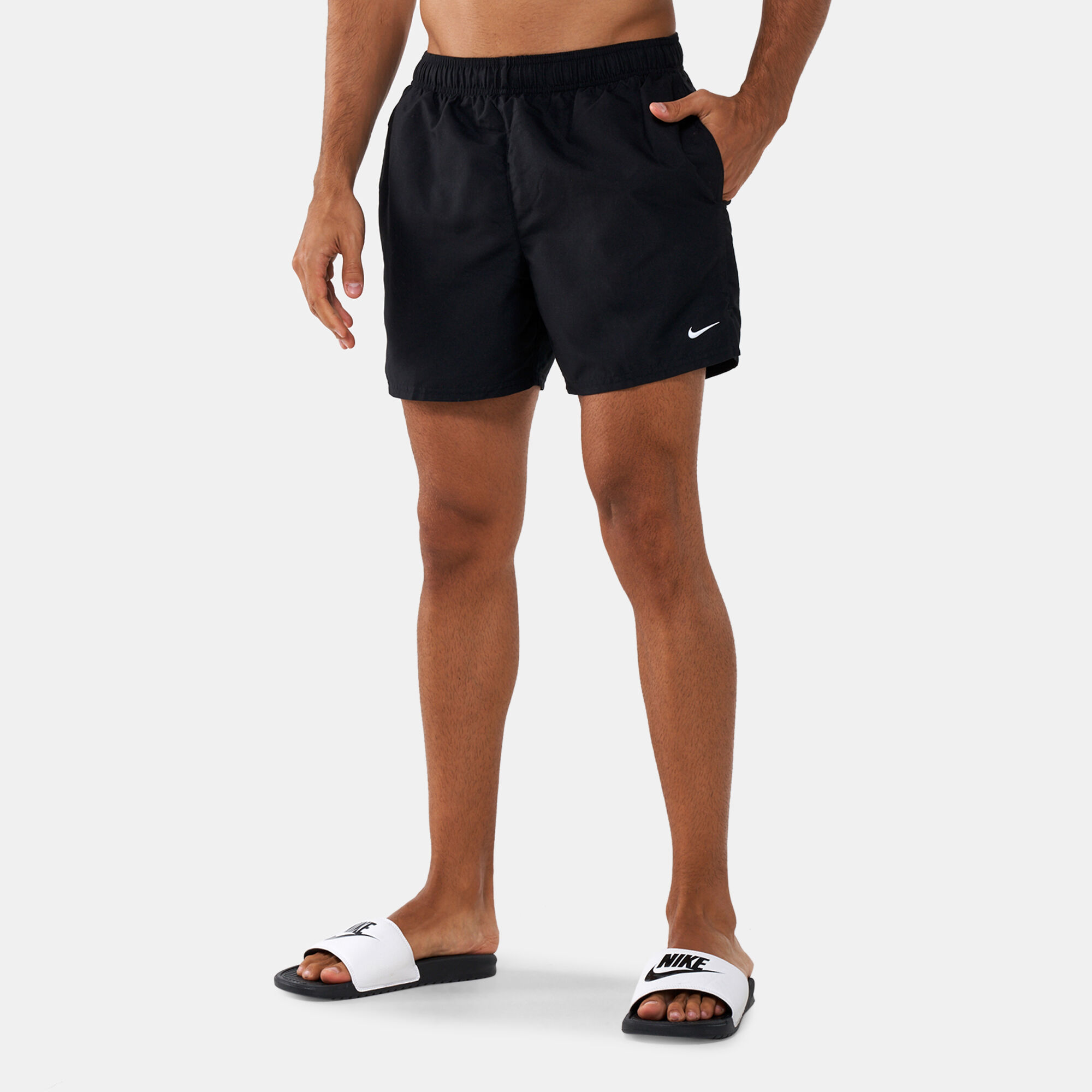 Black nike sales swim shorts