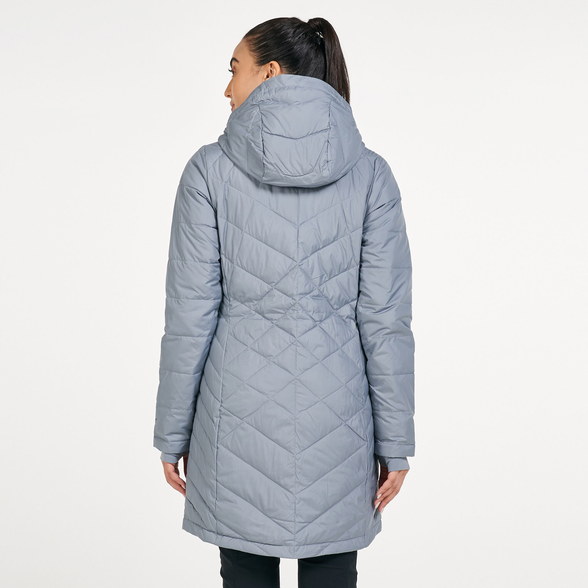 Columbia heavenly long top hooded jacket for ladies