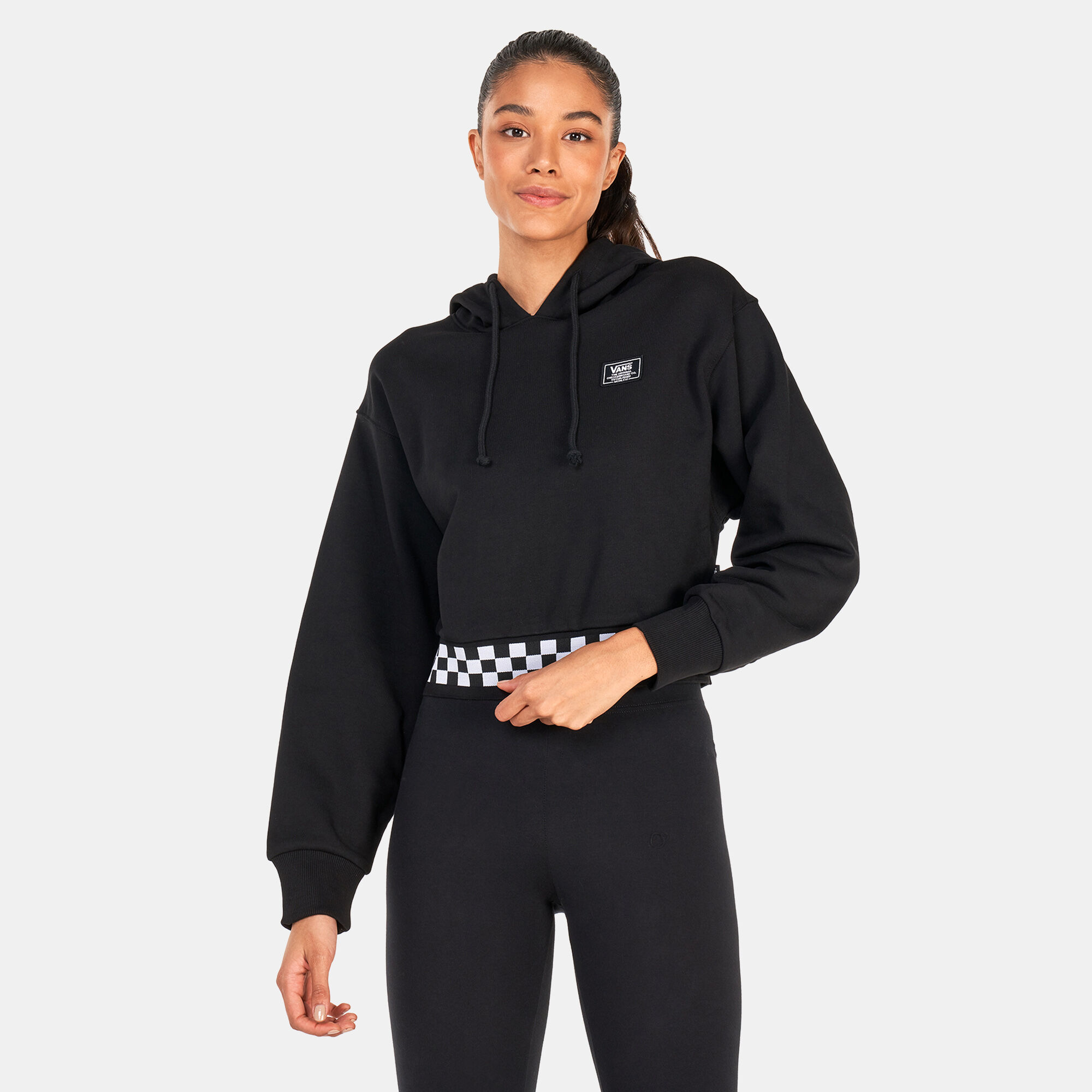 Womens black vans hoodie sale