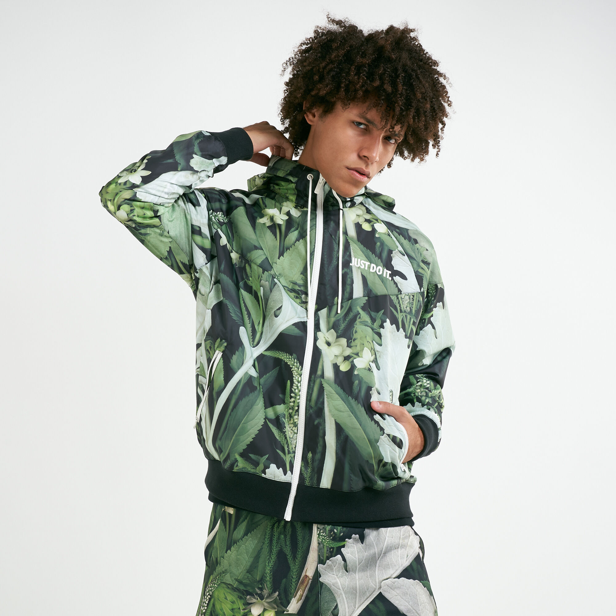 Nike mens floral jacket sales