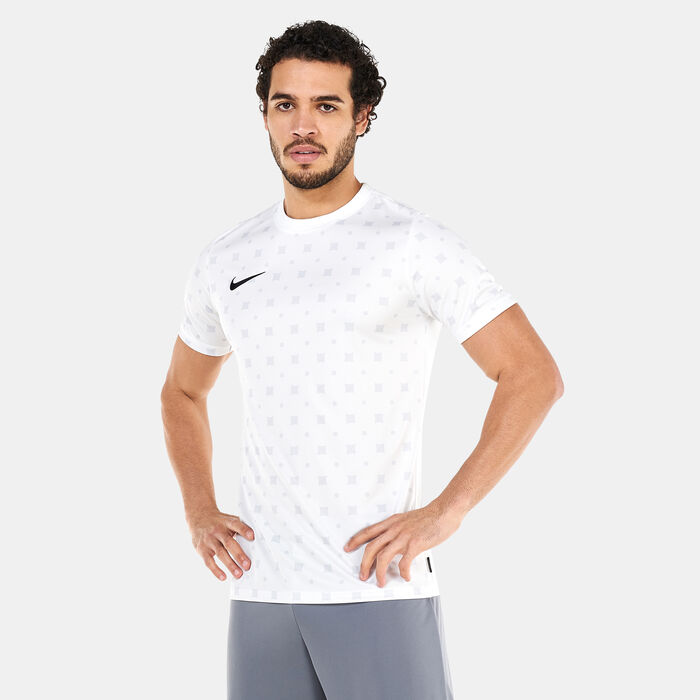Nike Men's Dri-FIT F.C. Libero Print Football T-Shirt White image number 0