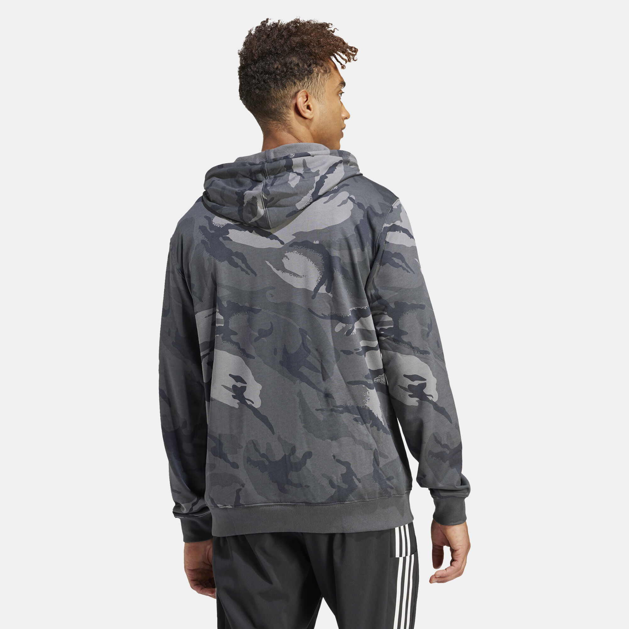 Adidas grey camo hoodie deals