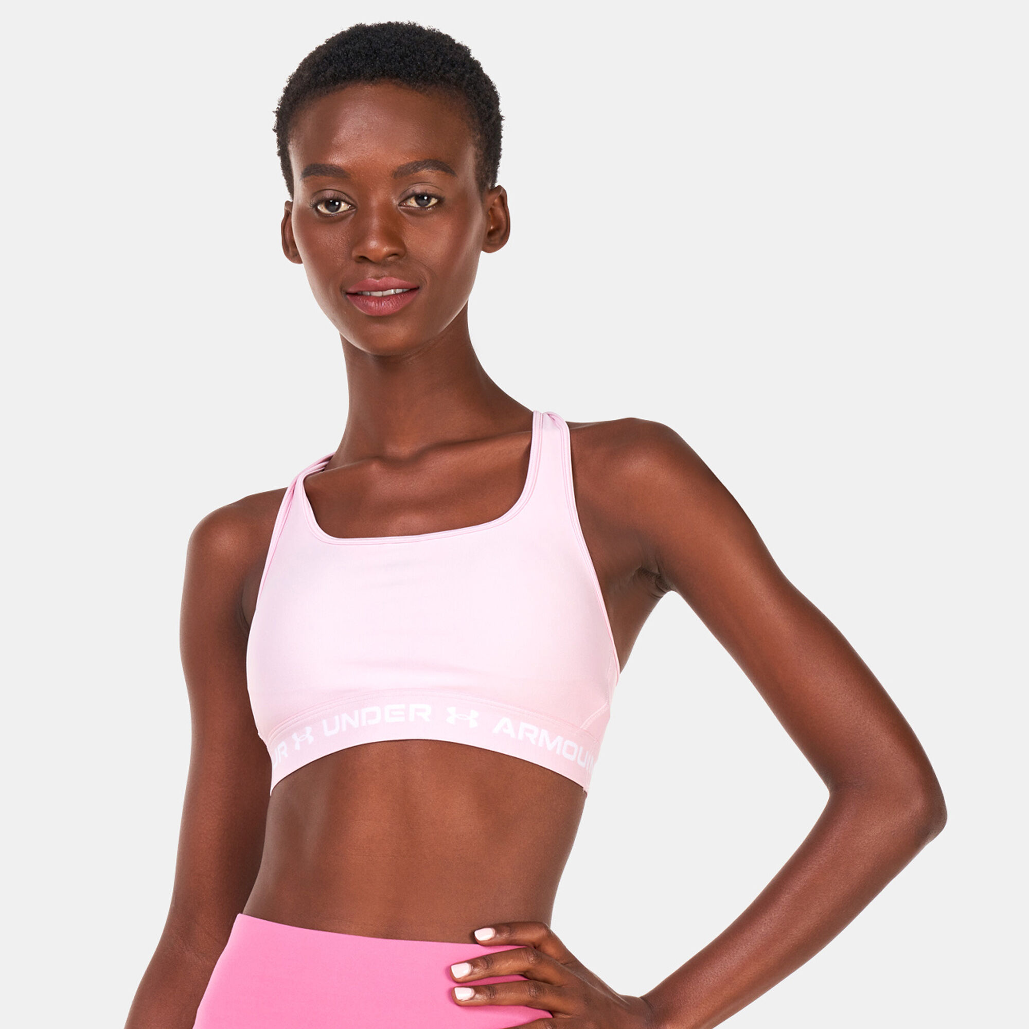 Under armour pink sports bra top