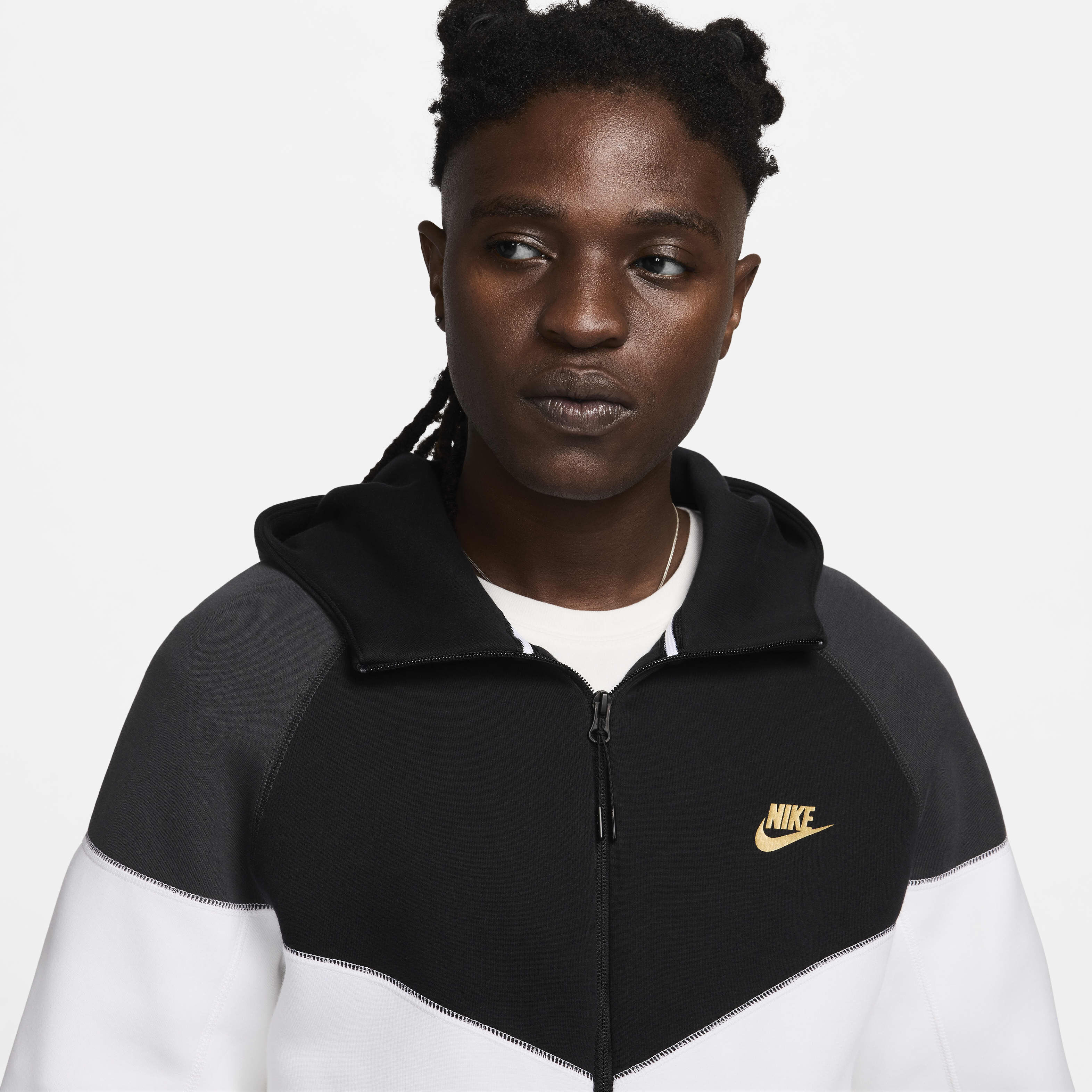 Men s Sportswear Tech Fleece Windrunner Full Zip Hoodie White Nike in Kuwait SSS
