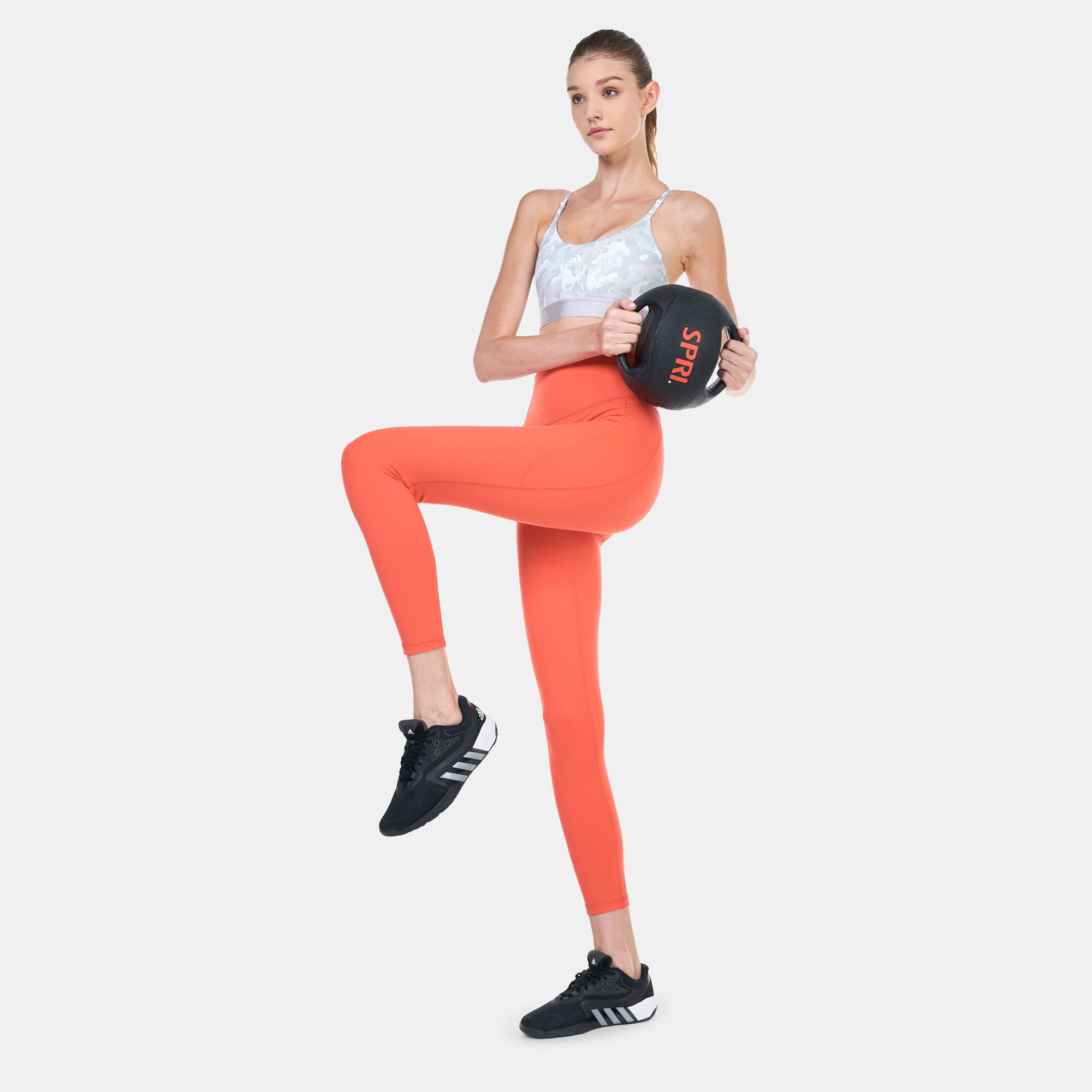 Orange adidas leggings clearance