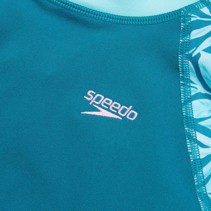 Speedo Women's Printed Swimming Rashguard Blue image number 3