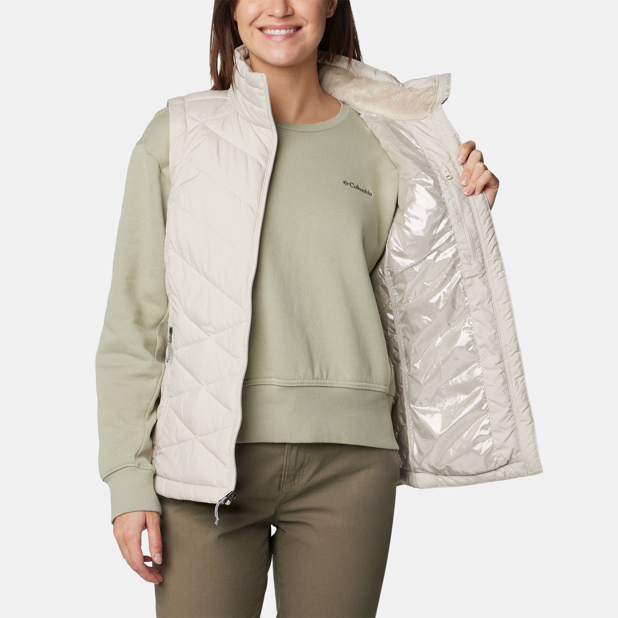 Women s Heavenly II Hiking Vest Beige Columbia in Kuwait SSS