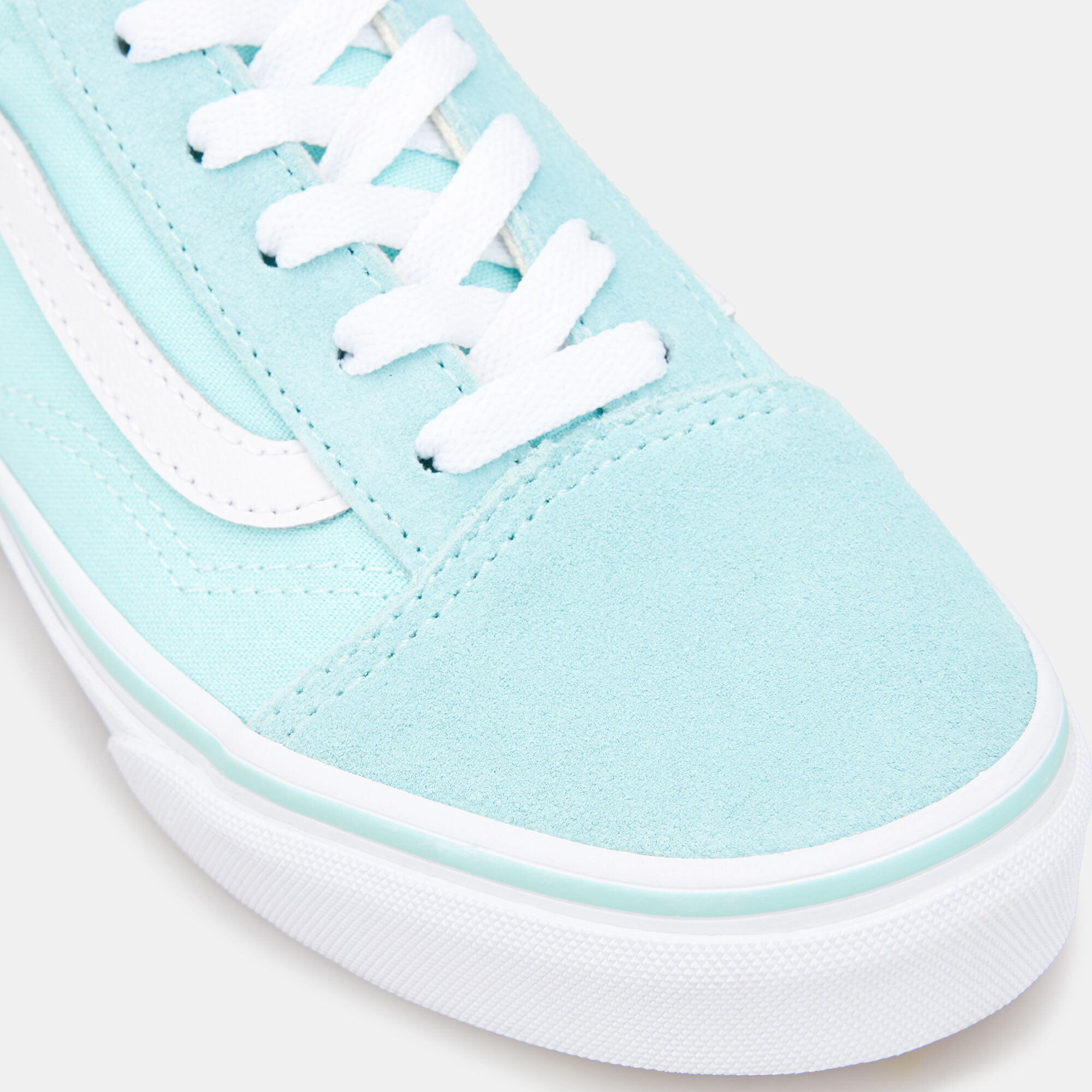 Vans pastel suede old skool crystal blue womens shoes top