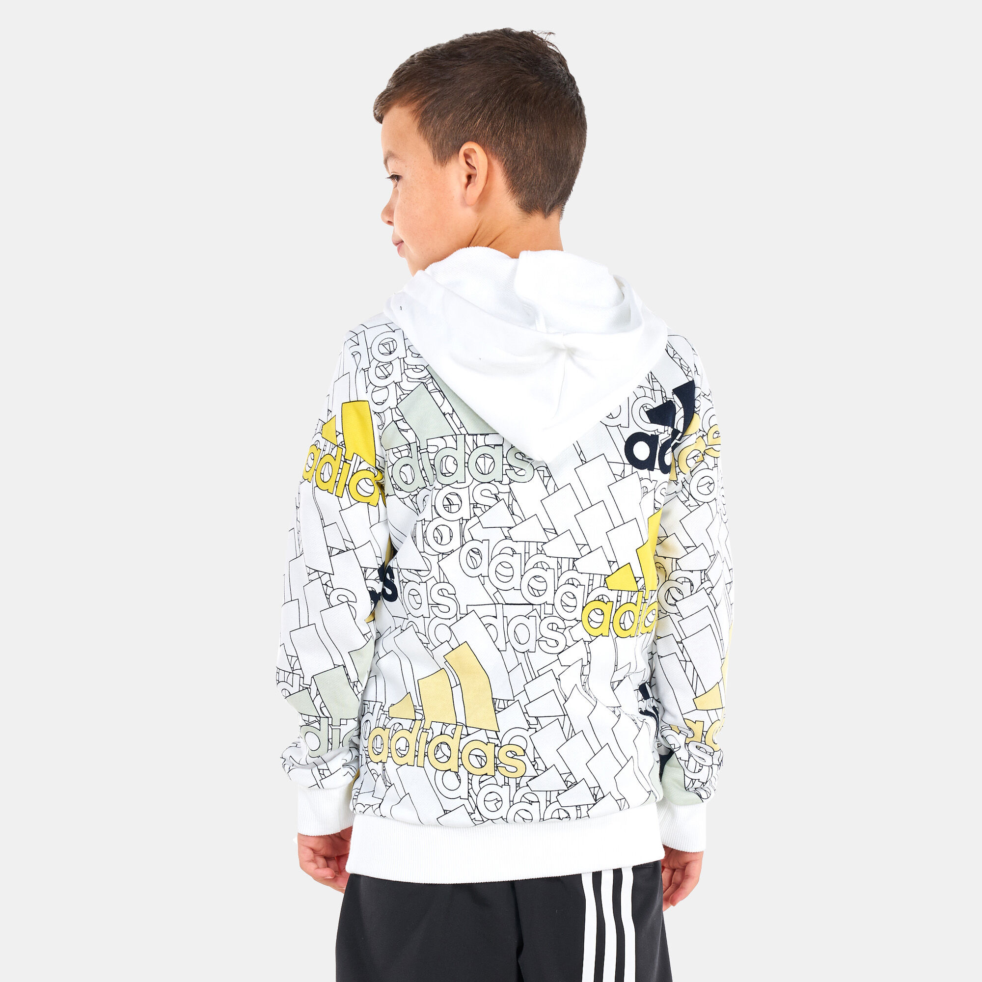 White adidas hoodie junior deals