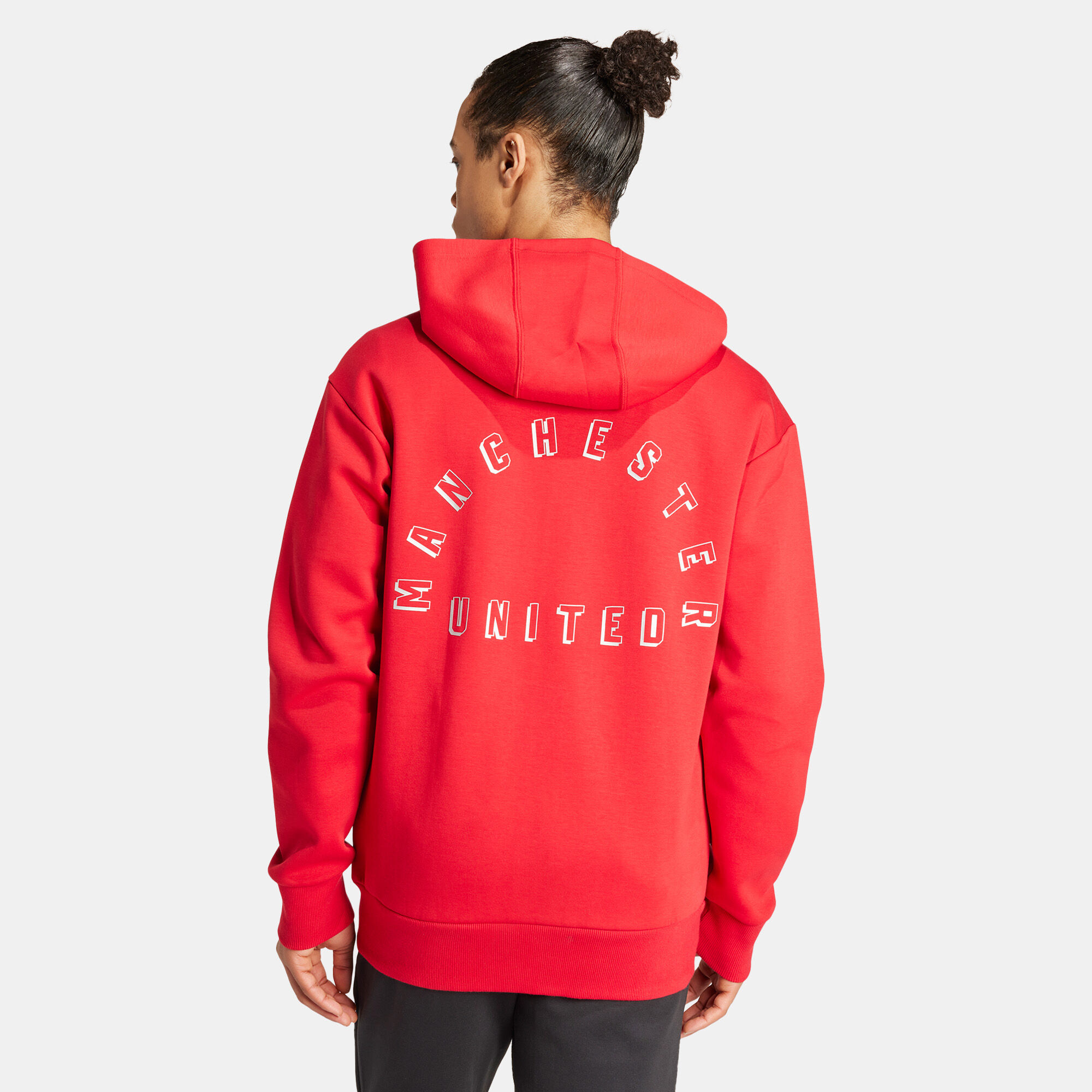Men s Manchester United Anthem Full Zip Hoodie Red adidas in Kuwait SSS