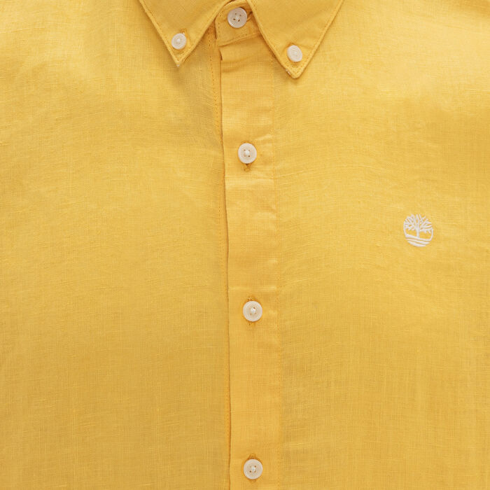 Timberland Men's Linen Shirt Yellow image number 2