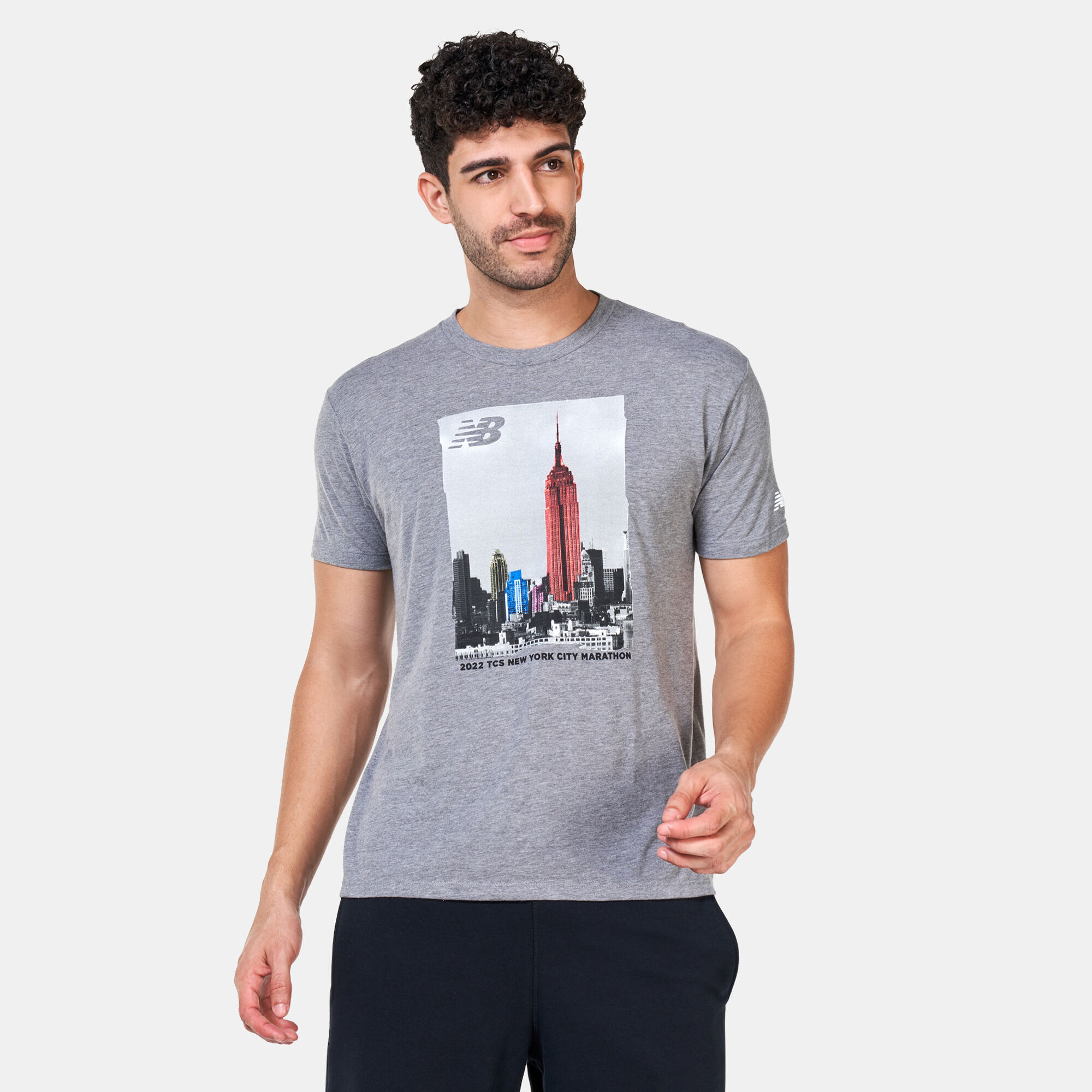 Men s NYC Marathon Empire Skyline Graphic T Shirt