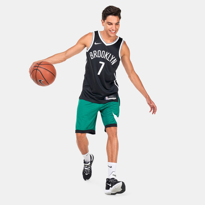 Nike Men's Dri-FIT Brooklyn Nets Icon Edition Swingman Jersey Black image number 2