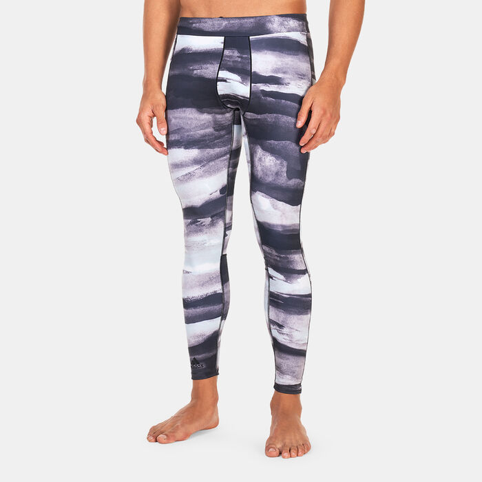 adidas Men's Allover Print Yoga Training Tights Multi image number 0
