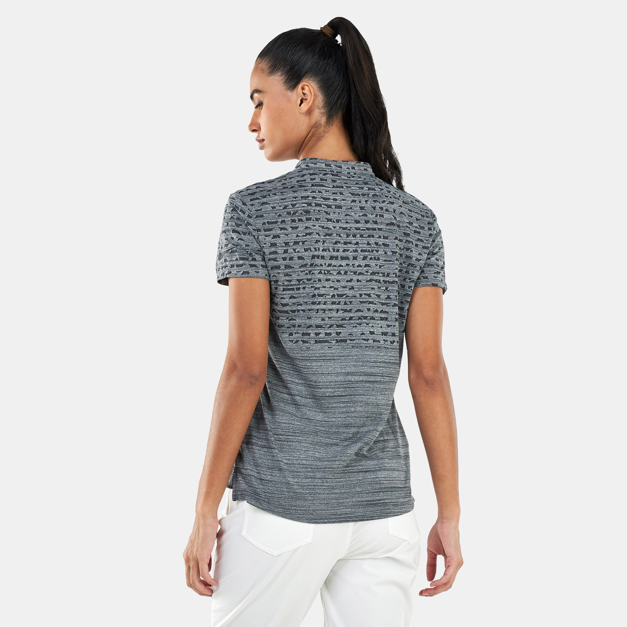 Nike women's short sleeve shop jacquard zonal cooling golf polo