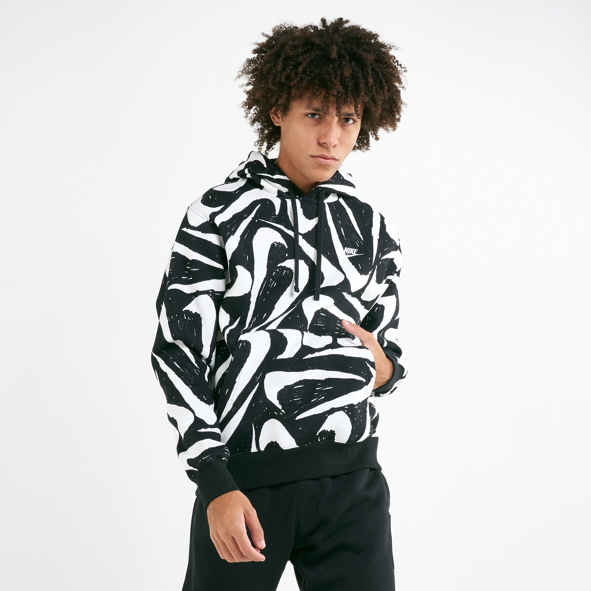 Nike hot sale print hoodie