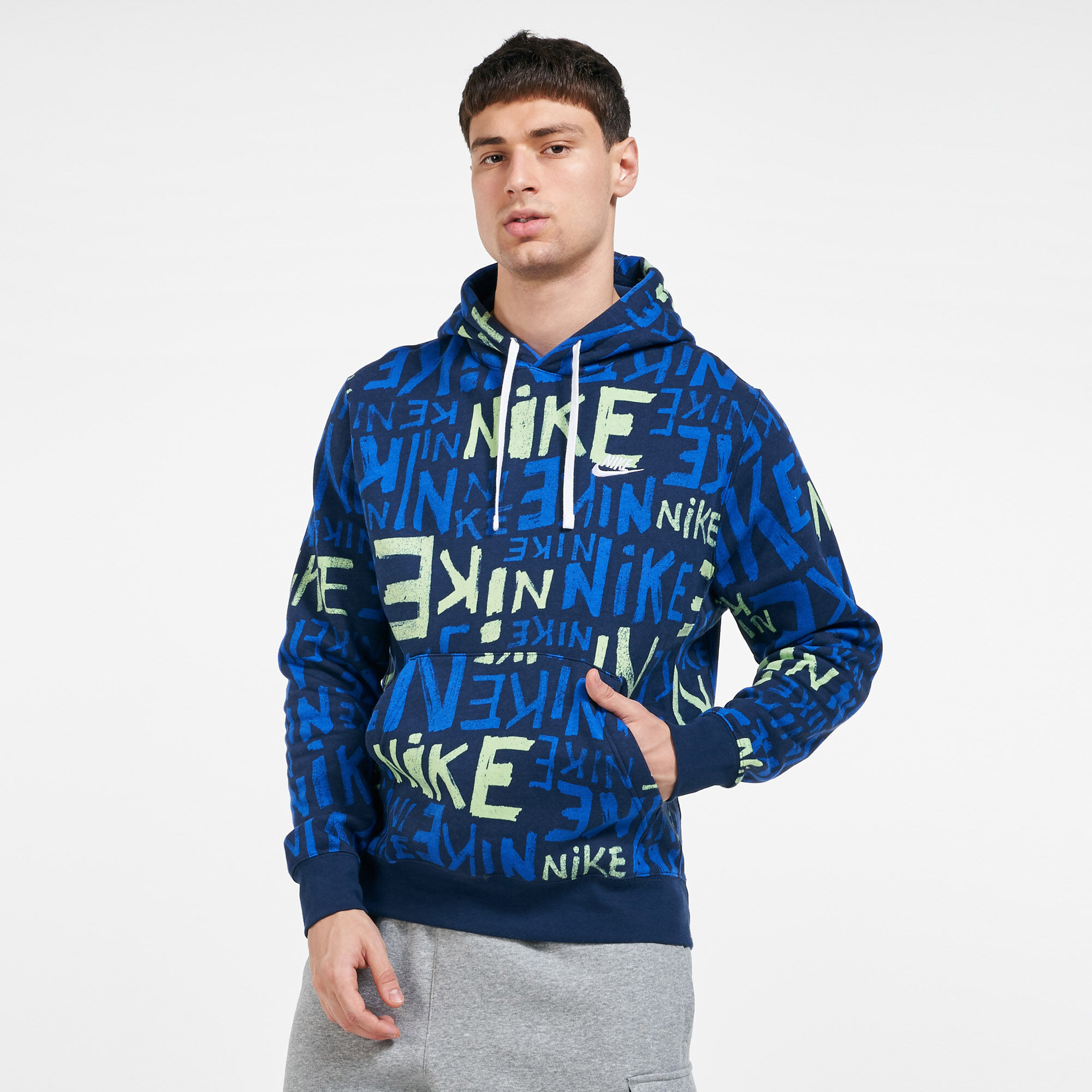 Nike all over print hoodie clearance