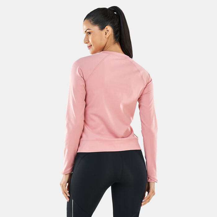 Buy Under Armour Women's UA RUSH™ ColdGear® Core T-Shirt Pink in