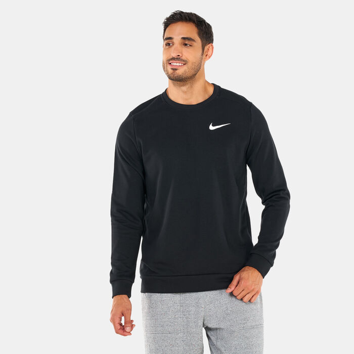 Nike Men's Dri-FIT Training Crew Sweatshirt Black image number 0