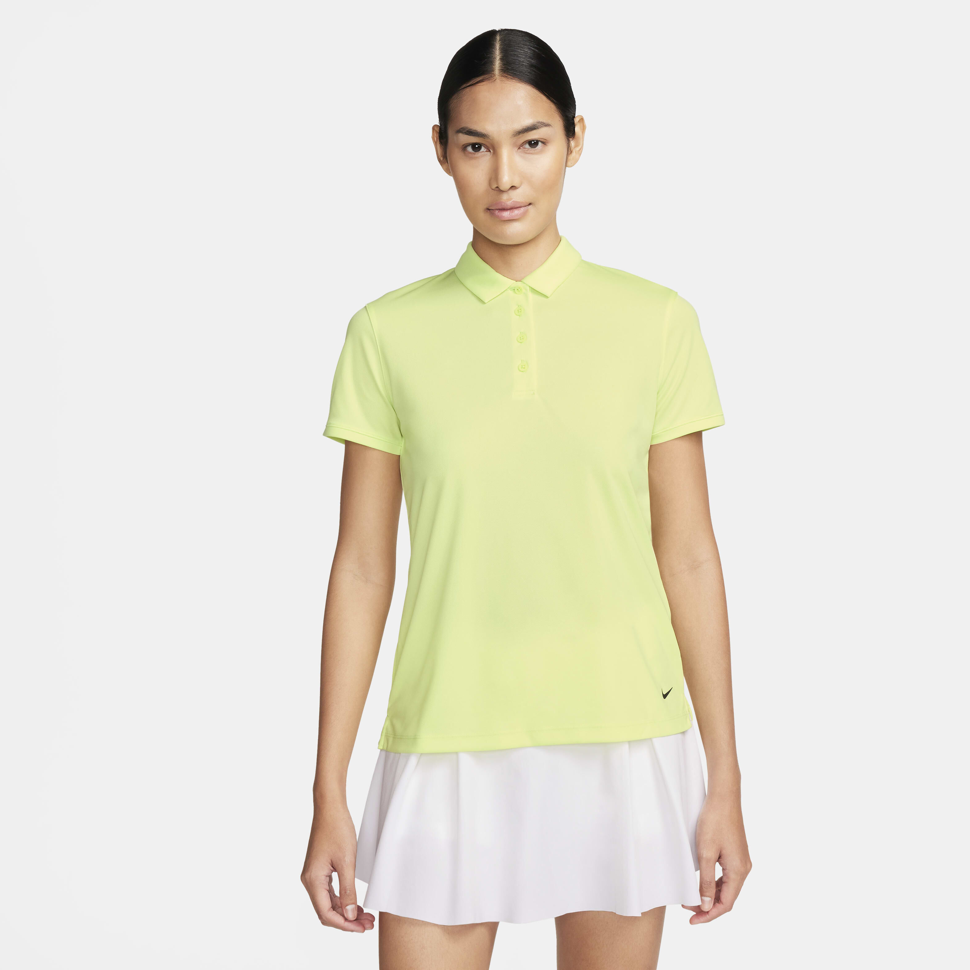 Nike yellow golf polo shirt discount