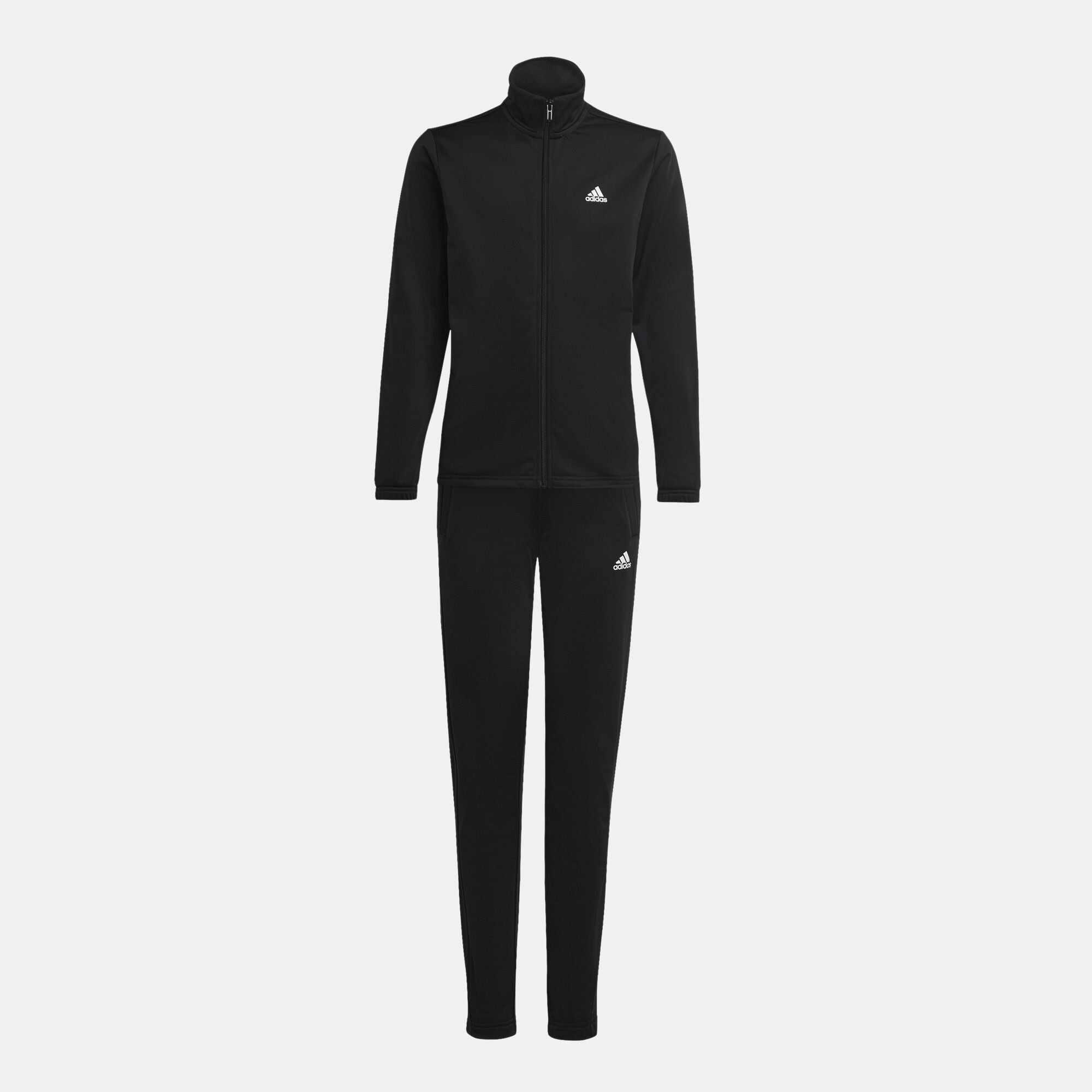 Adidas black tracksuit kids on sale