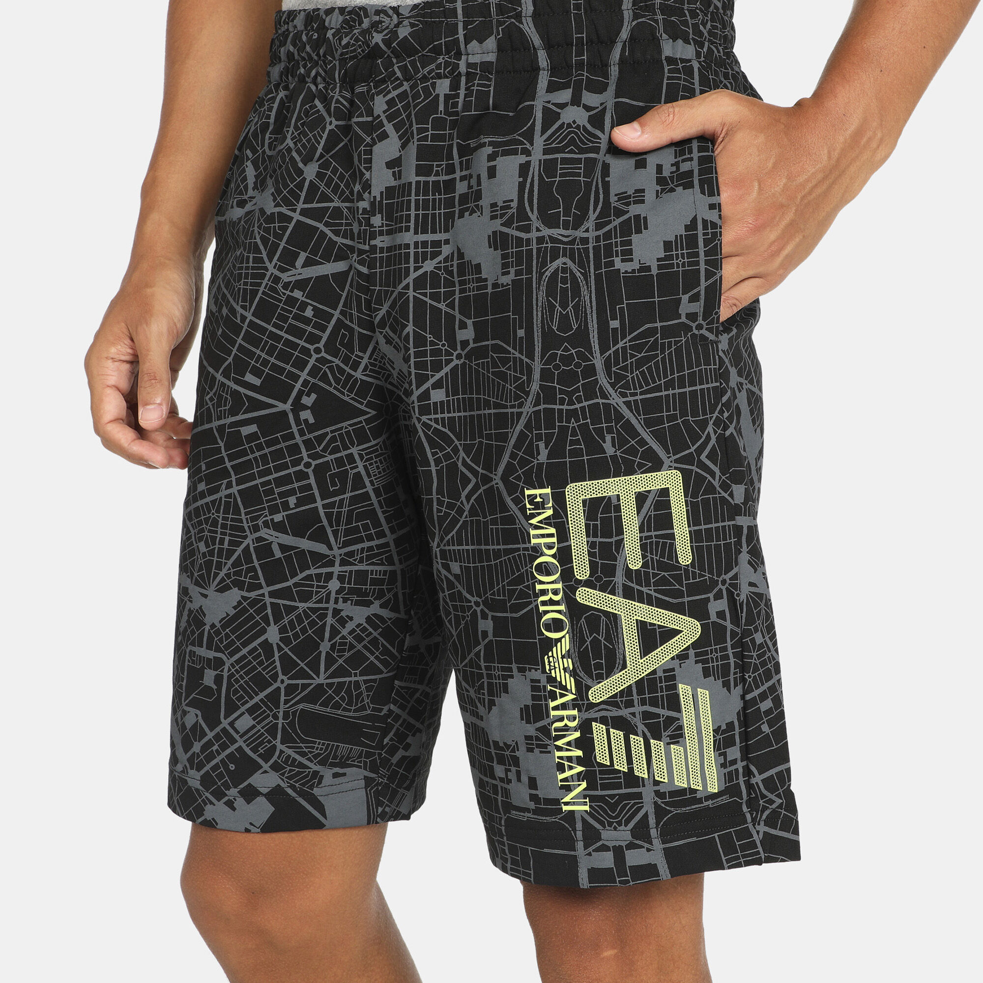 Armani all over print shorts hot sale