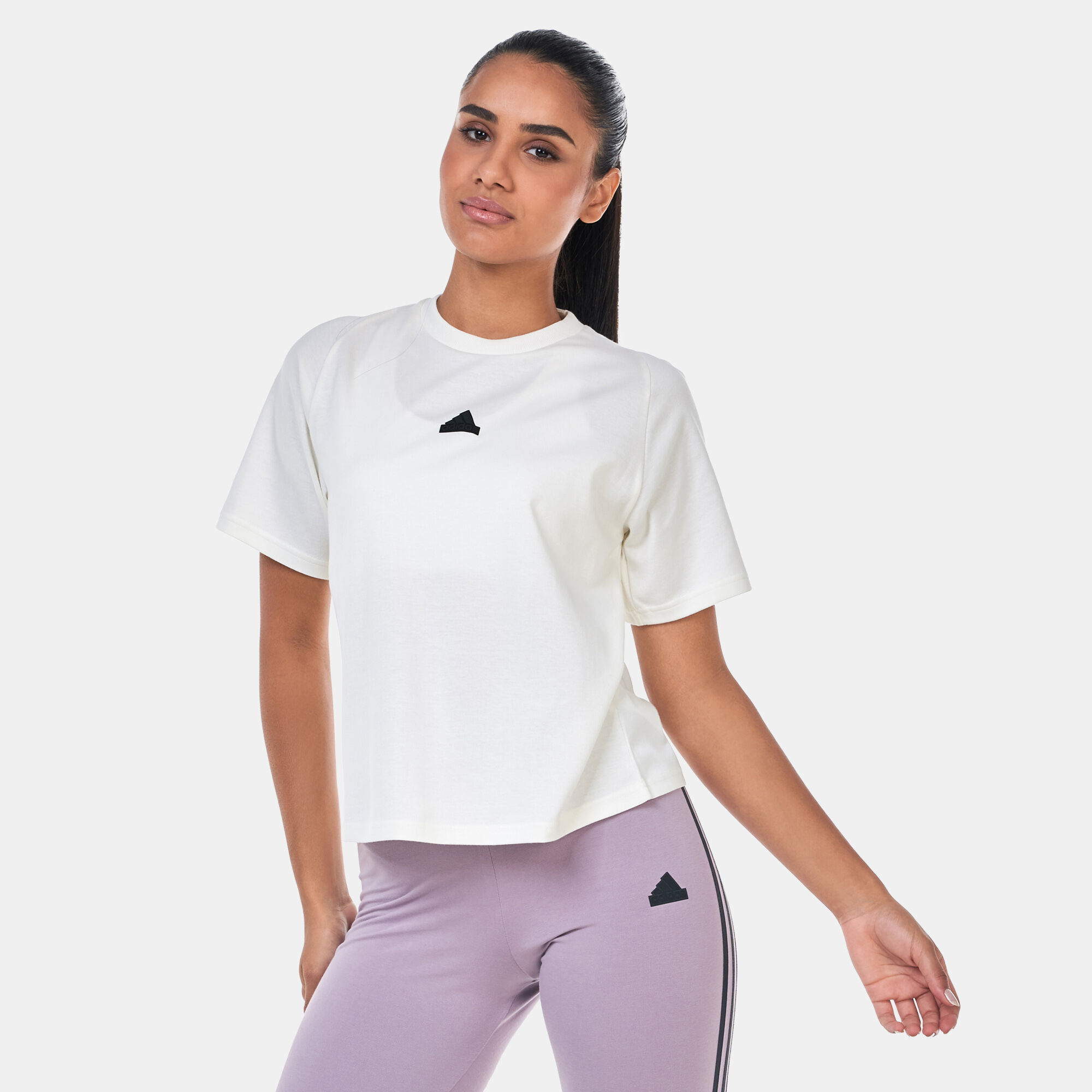 White adidas shirt women cheap