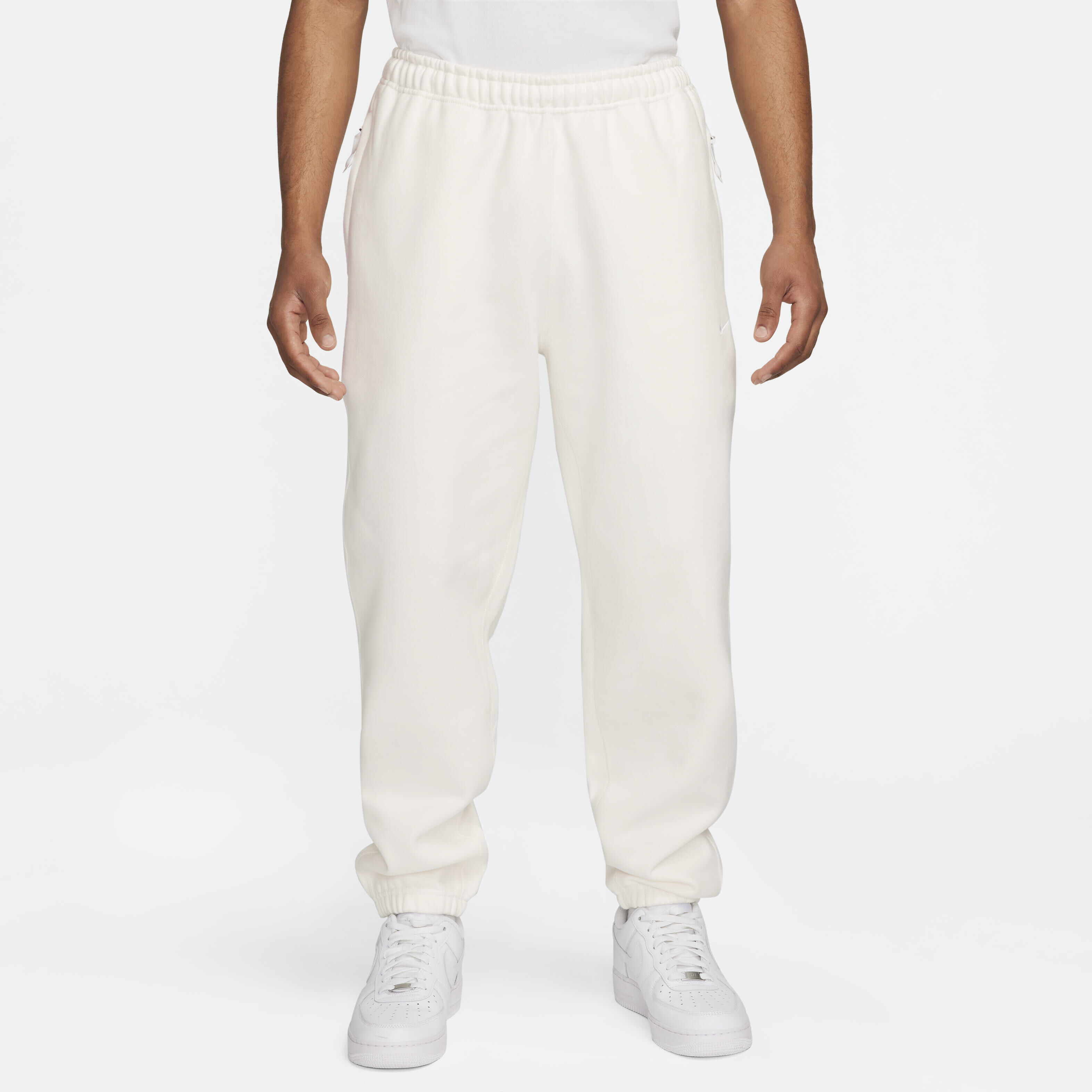 Men s Solo Swoosh Fleece Pants White Nike in Kuwait SSS