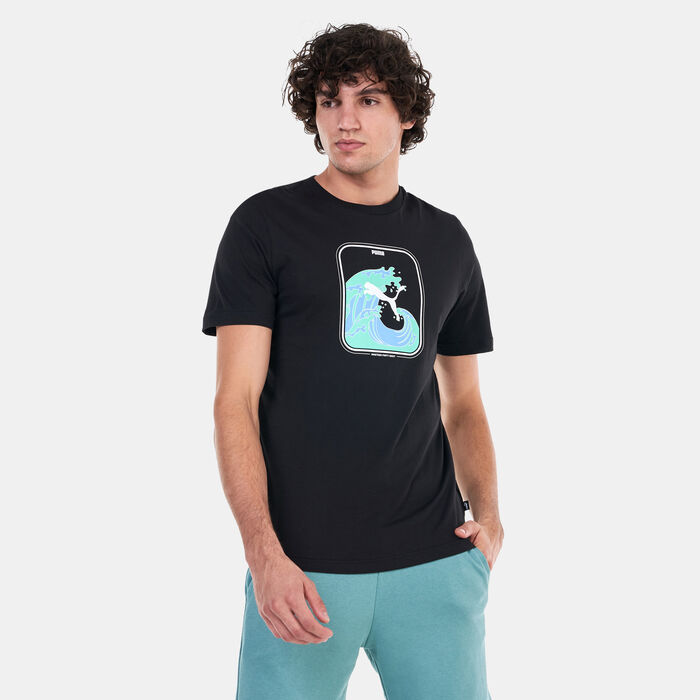 PUMA Men's Graphics Summer T-Shirt Black image number 0