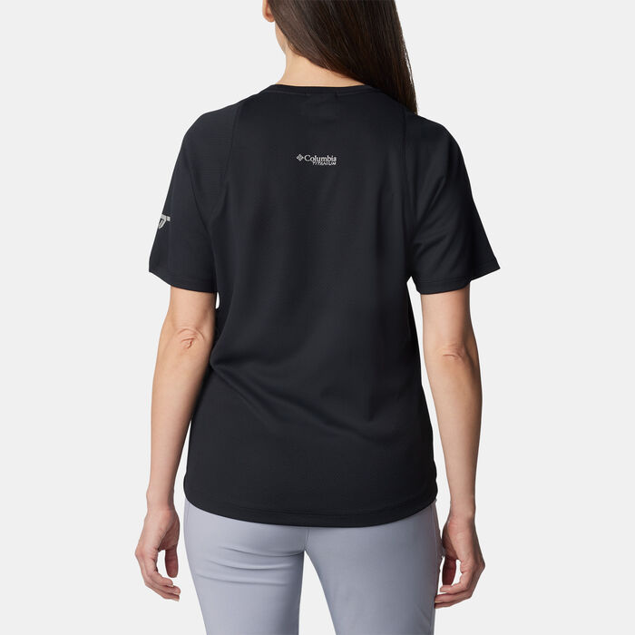 Columbia Women's Summit Valley Hiking T-Shirt Black image number 1