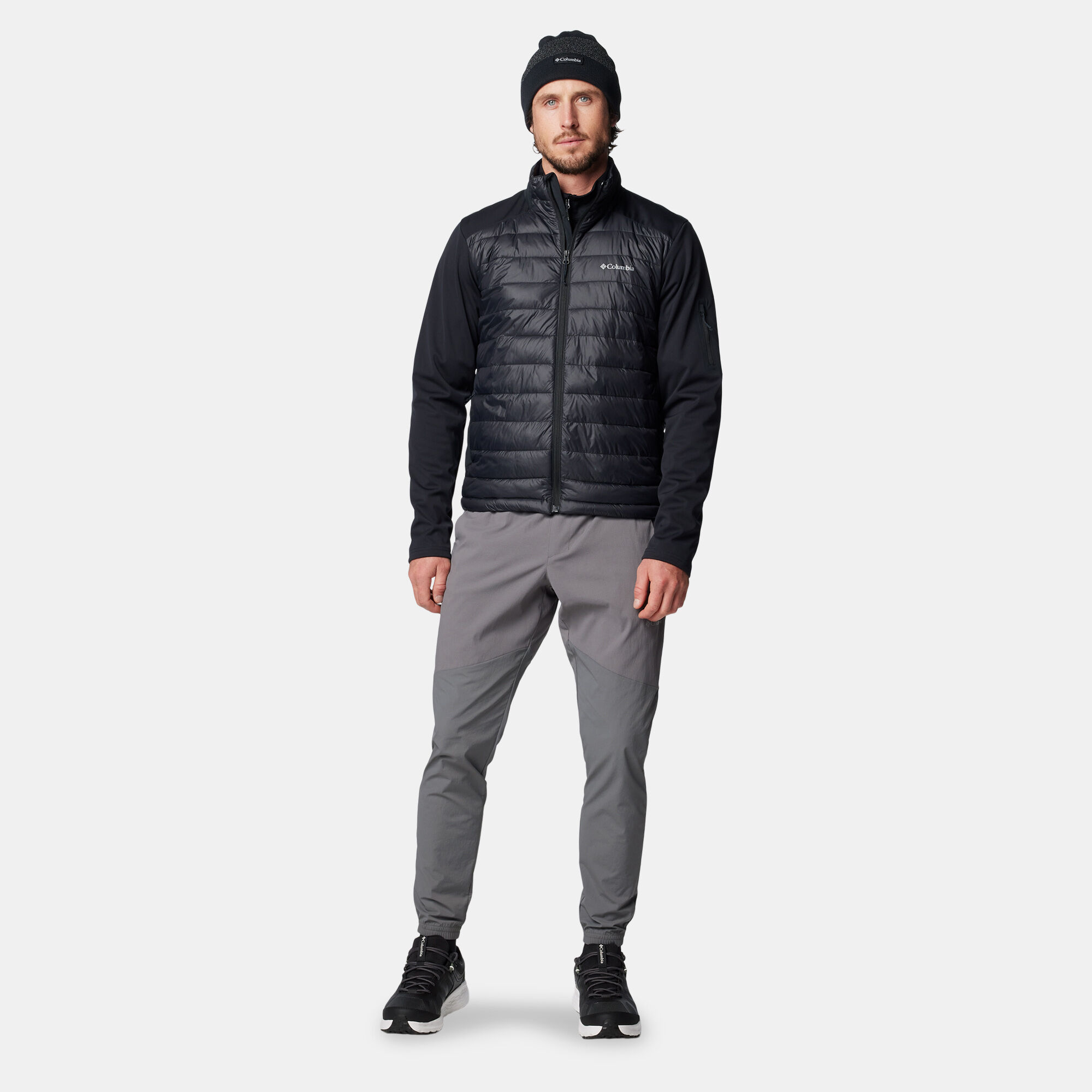 Men s Tech Hybrid Softshell Full Zip Jacket Black Columbia in Kuwait SSS