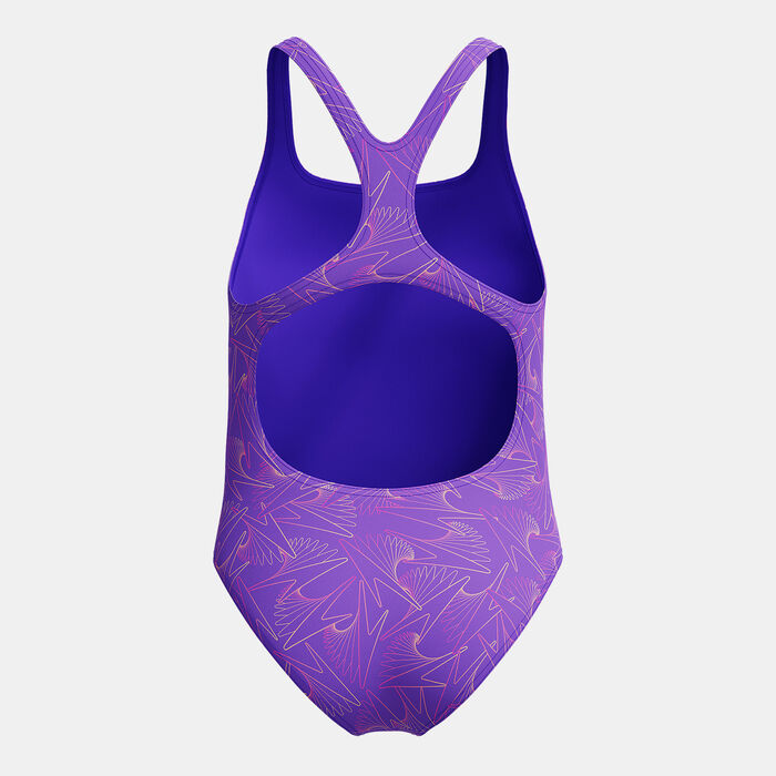 Speedo Kids' HyperBoom Medalist One-Piece Swimsuit Purple image number 1