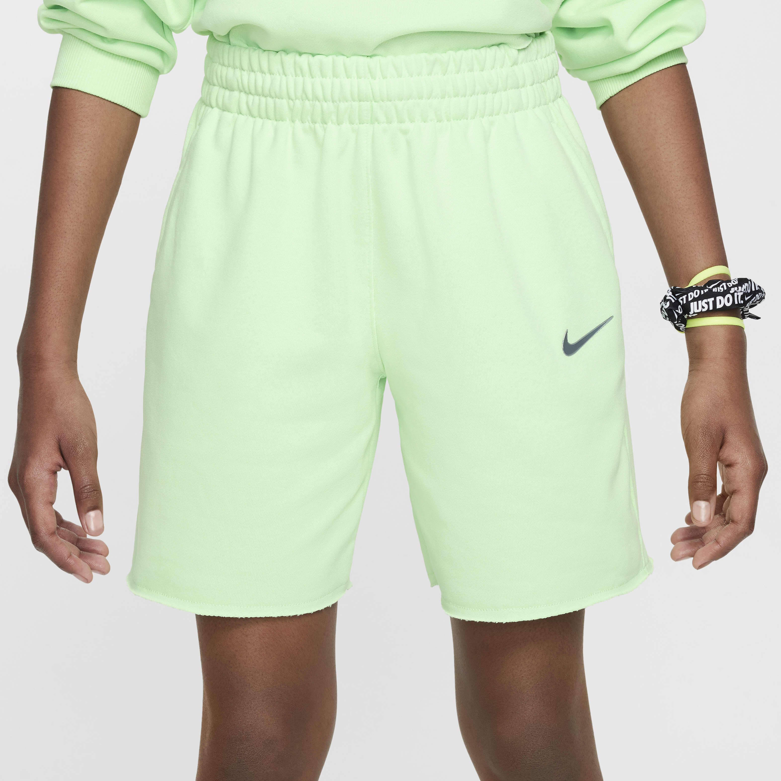 Kids Sportswear Dri FIT Fleece Shorts Green Nike in Kuwait SSS