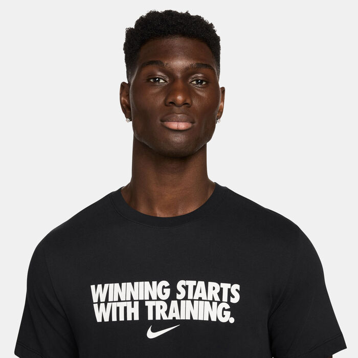 Nike Men's Dri-FIT Winning Training T-Shirt Black image number 2