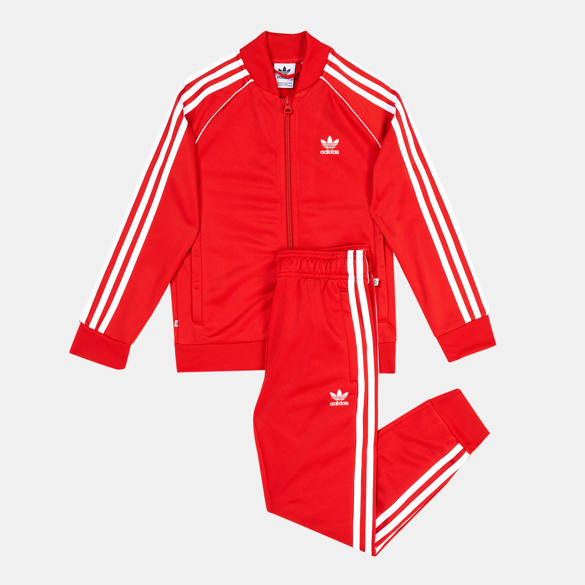 Adidas sst top tracksuit red