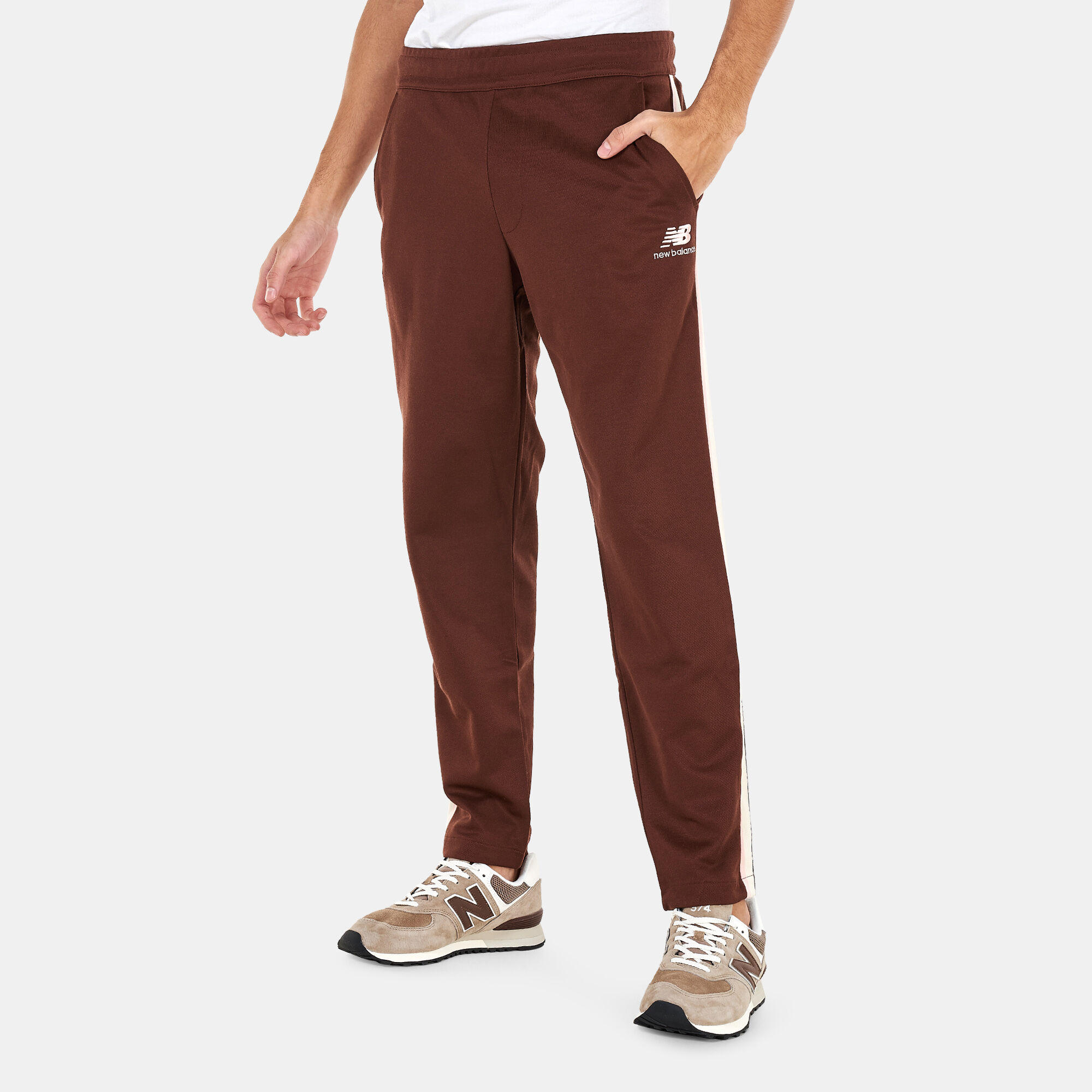 Buy New Balance Men s NB Athletics 70s Run Track Pants Brown in