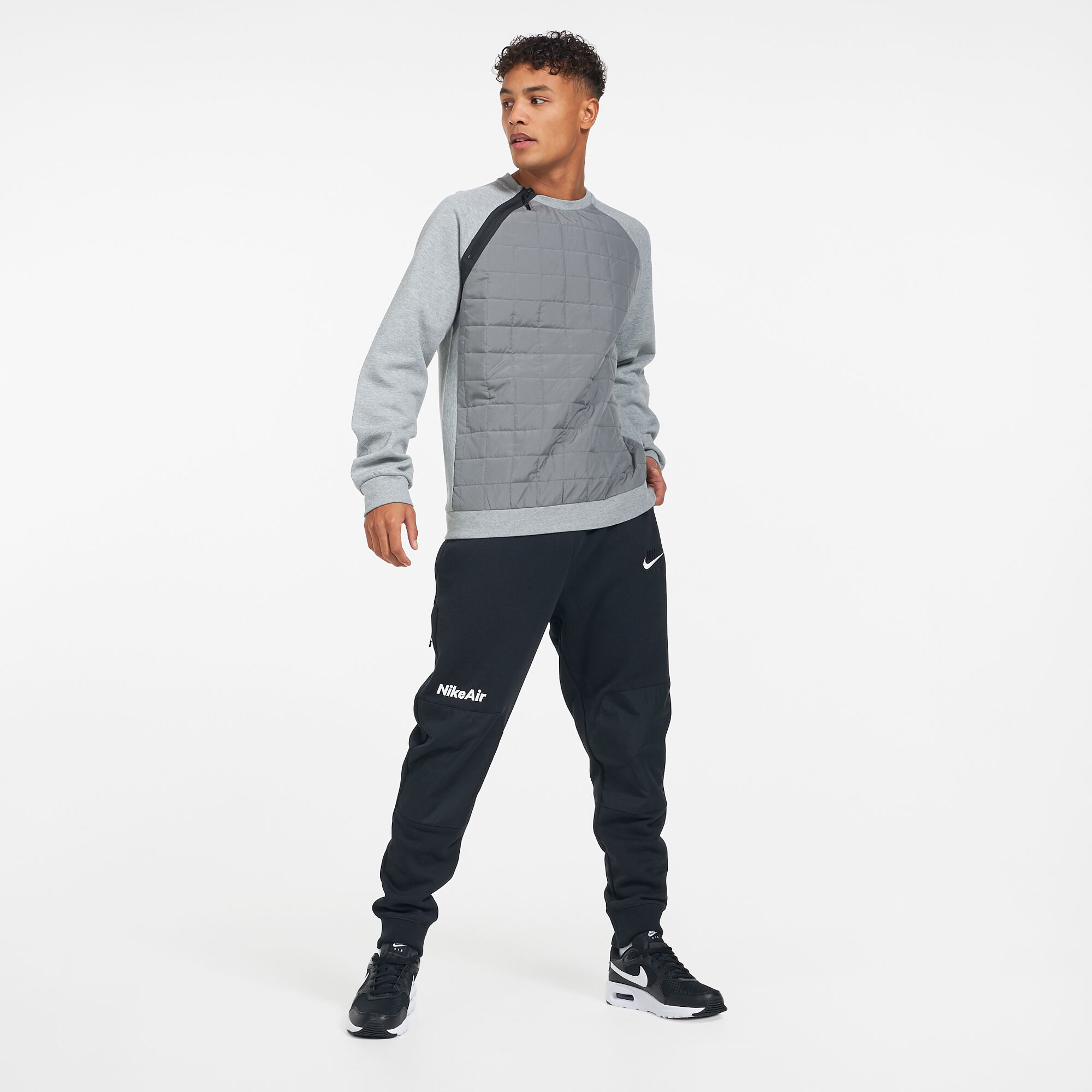 Nike quilted sweatshirt top