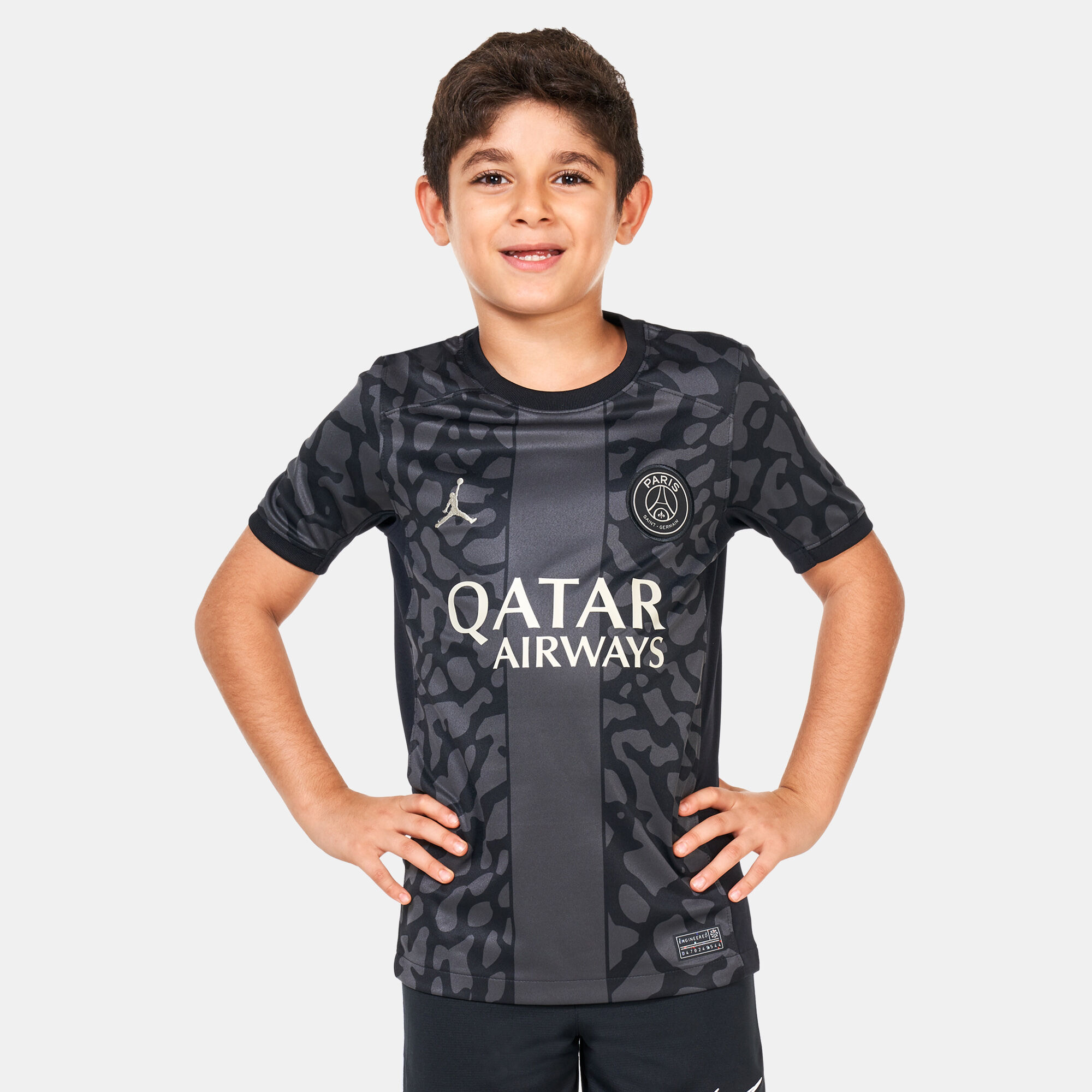 Kids Dri FIT Paris Saint Germain Stadium Third Football Jersey 2023 24 Older Kids Black Jordan in Kuwait SSS