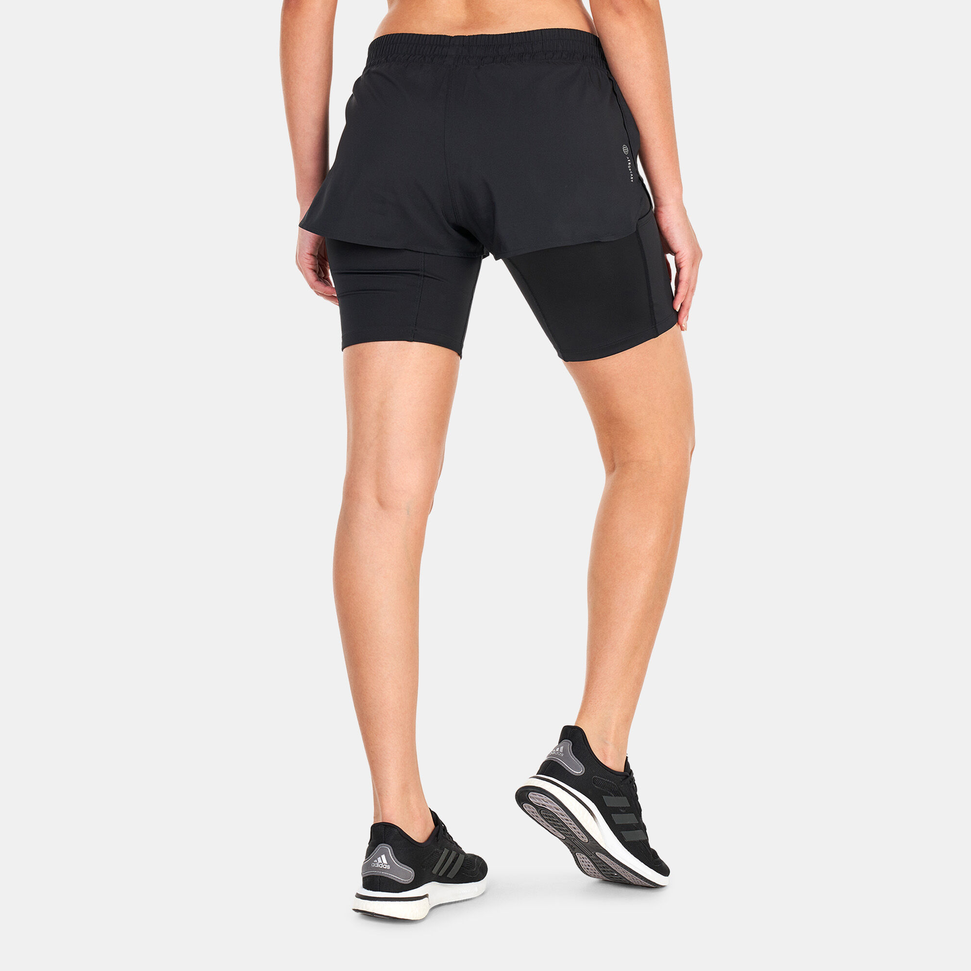 2 in one running shorts top