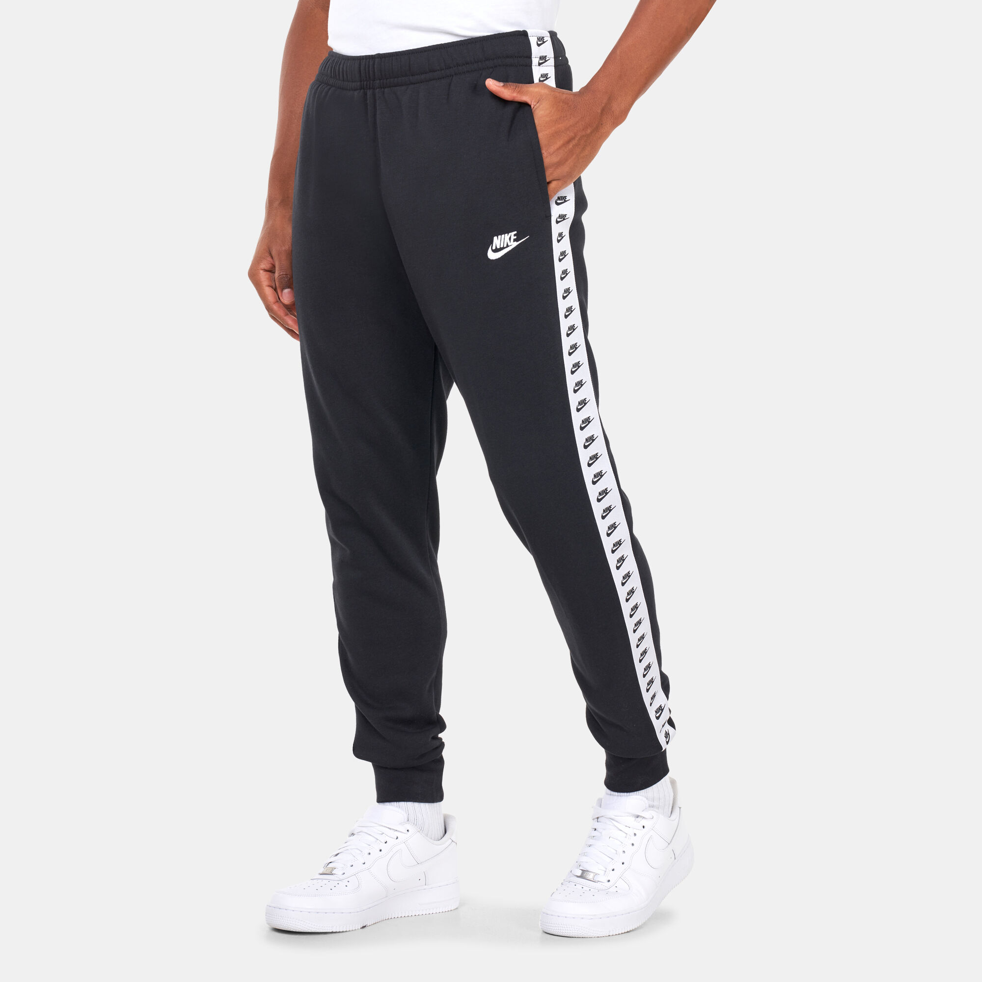 Men s Sportswear Fleece Tracksuit Black Nike in Kuwait SSS