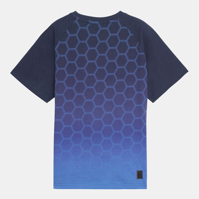 PUMA Kids' x Rocket League Allover Print T-Shirt Blue