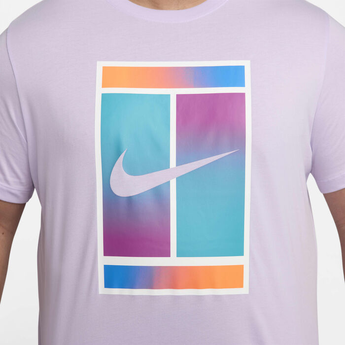 Nike Men's Court Dri-FIT Tennis T-Shirt Pink image number 7