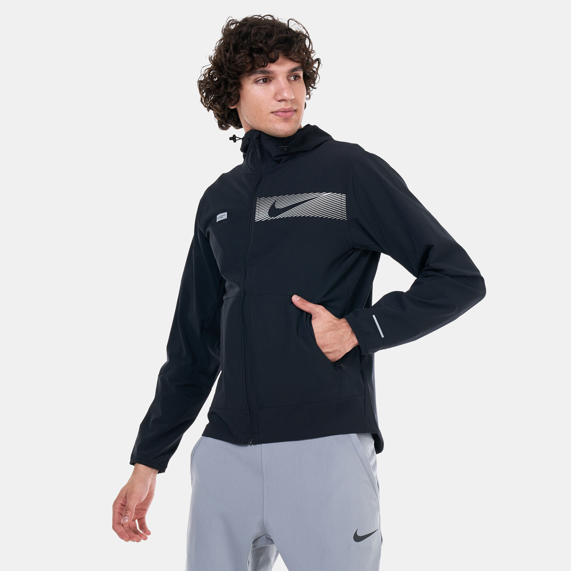 Buy Nike Men s Repel Flash Unlimited Hooded Running Jacket Black