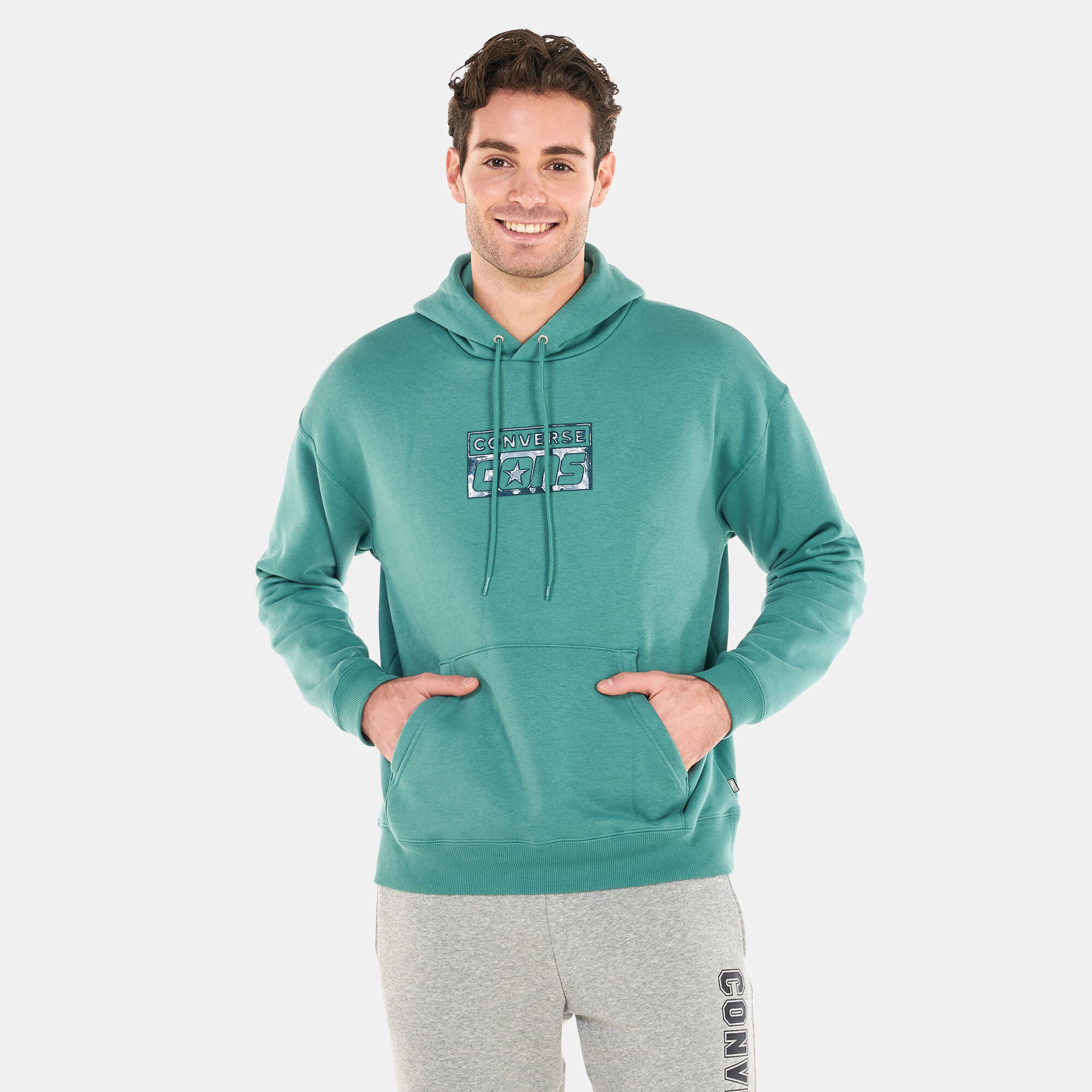 Men s CONS Fleece Pullover Hoodie Green Converse in Kuwait SSS