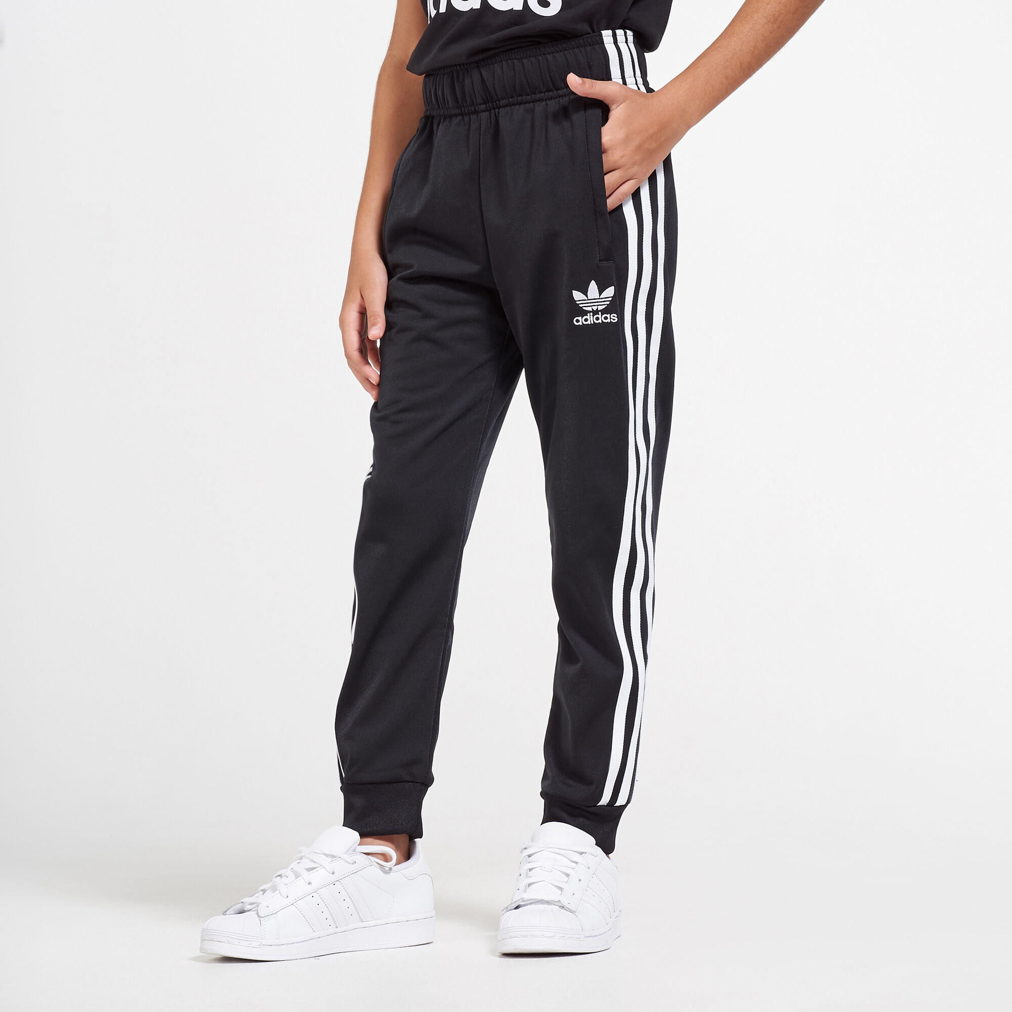 Adidas superstar deals black pants