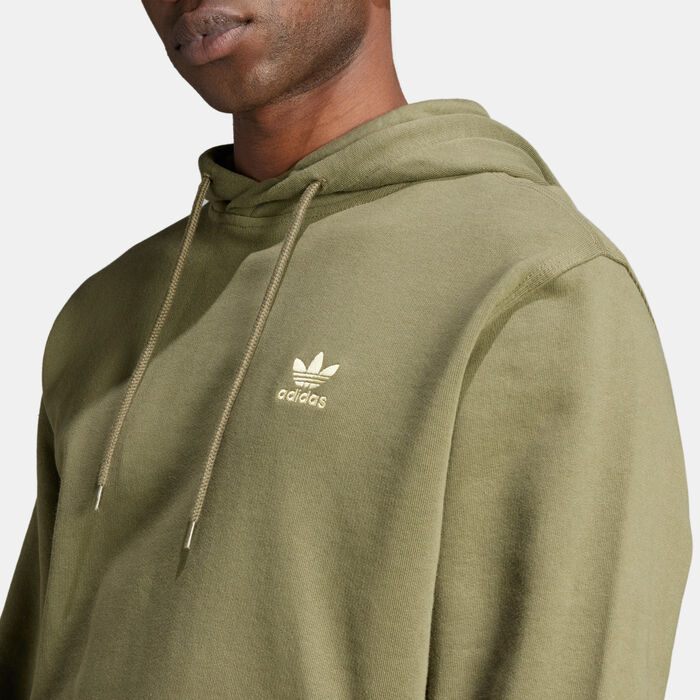 adidas Originals Men's Trefoil Essentials Hoodie Green image number 3