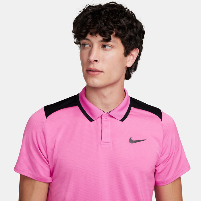 Nike Men's Court Advantage Polo Shirt Pink image number 3